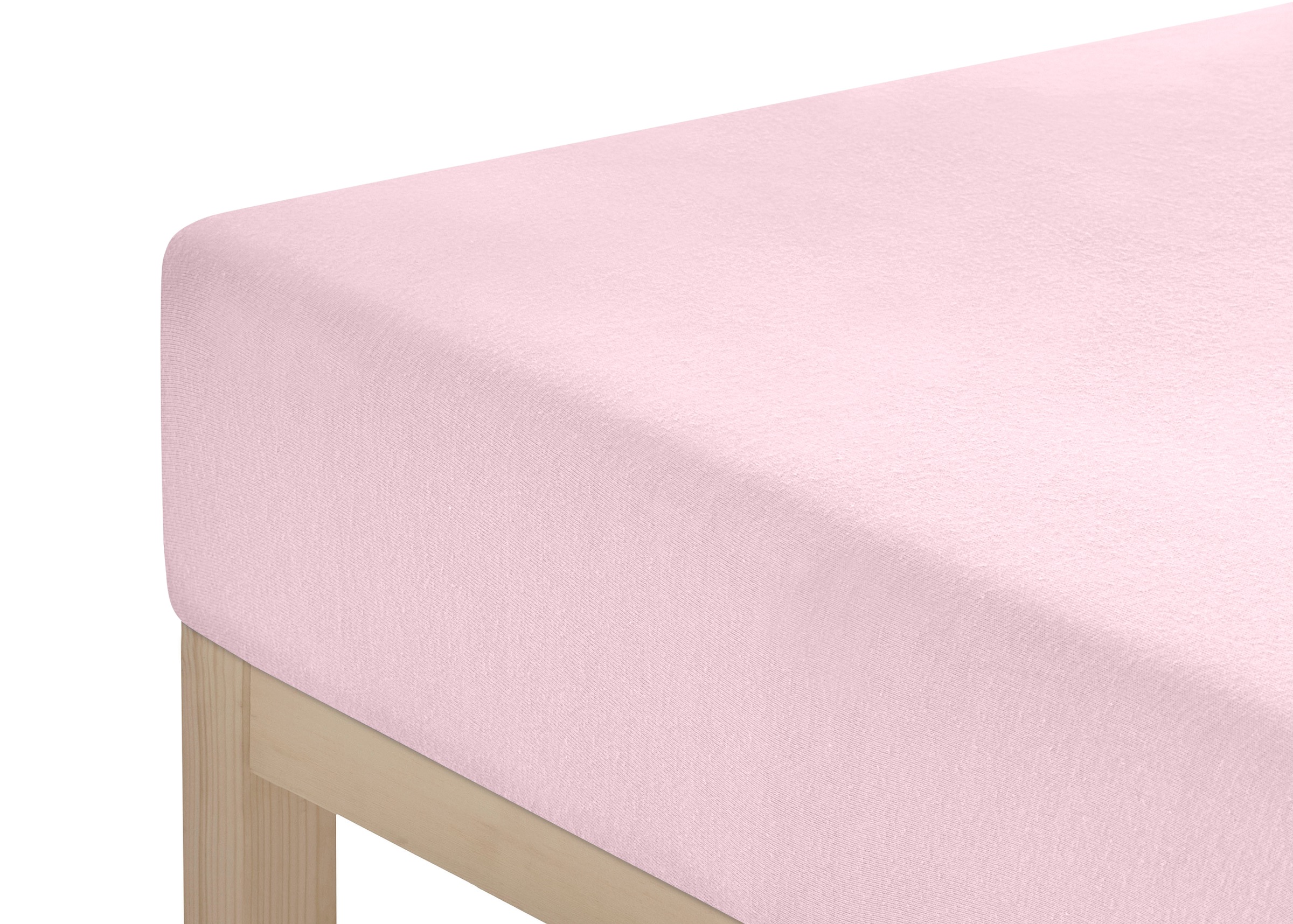 my home Spannbettlaken »Litschi«, (1 St.), für Topper auf Boxspringbetten geeignet, 100% Baumwolle, Topper Spannbettlaken aus Jersey mit Gummizug, Made in Green zertifiziert