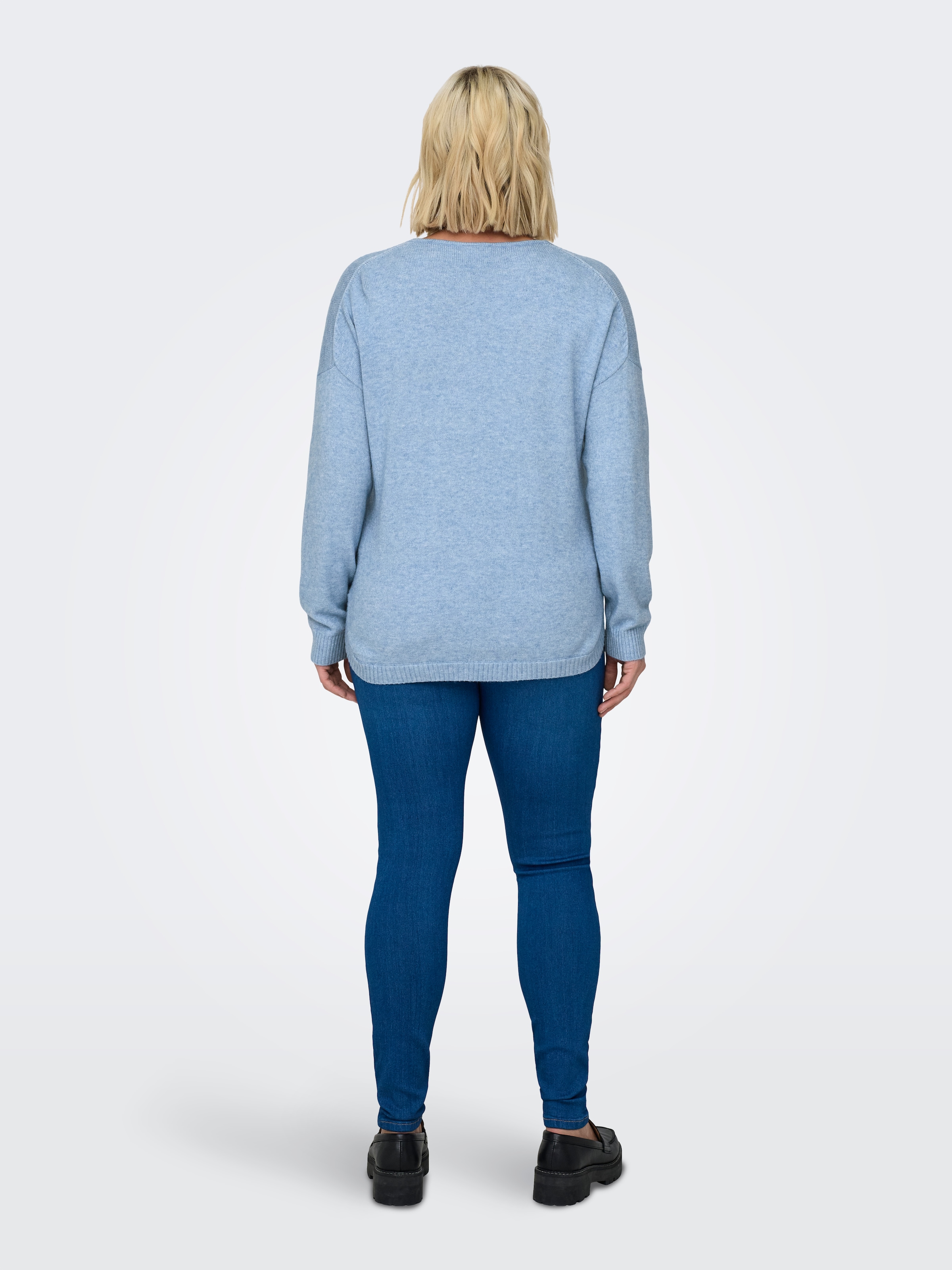 ONLY CARMAKOMA V-Ausschnitt-Pullover »CARMARGARETA LS PULLOVER KNT NOOS«