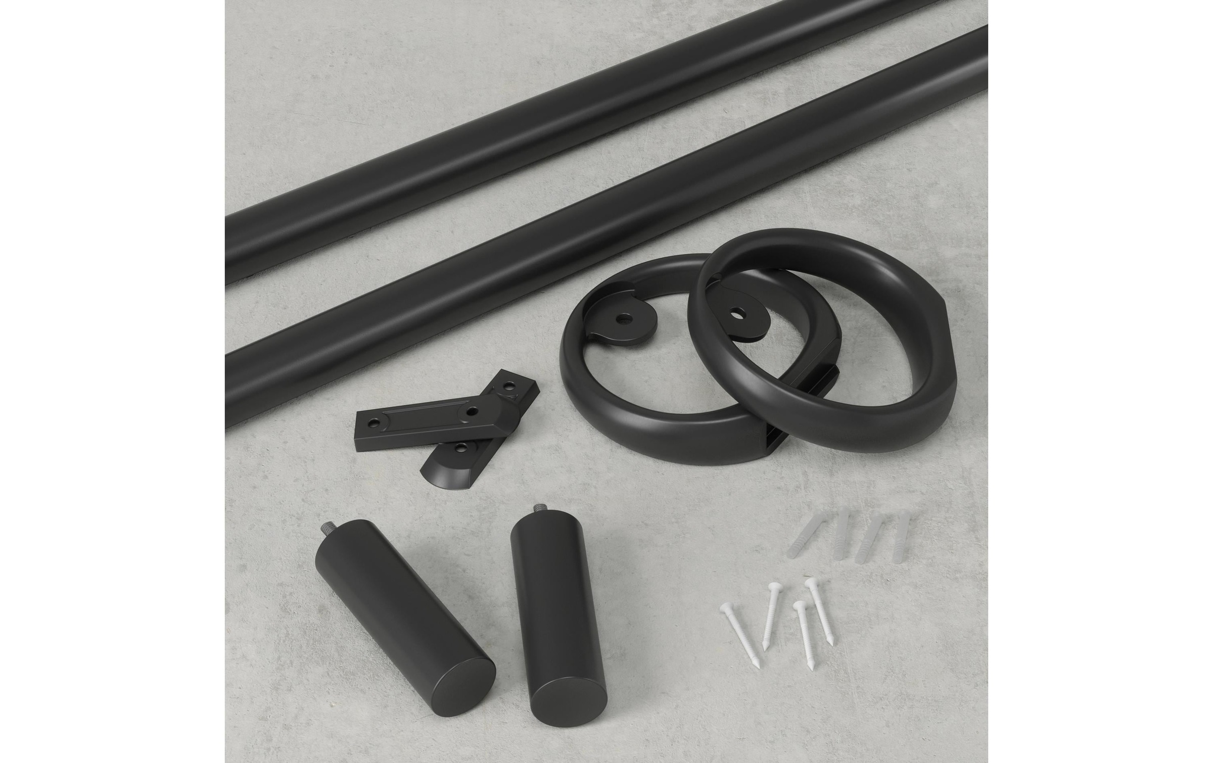 Umbra Vorhangstange »Ringlet 107 - 305 cm, Schwarz matt«