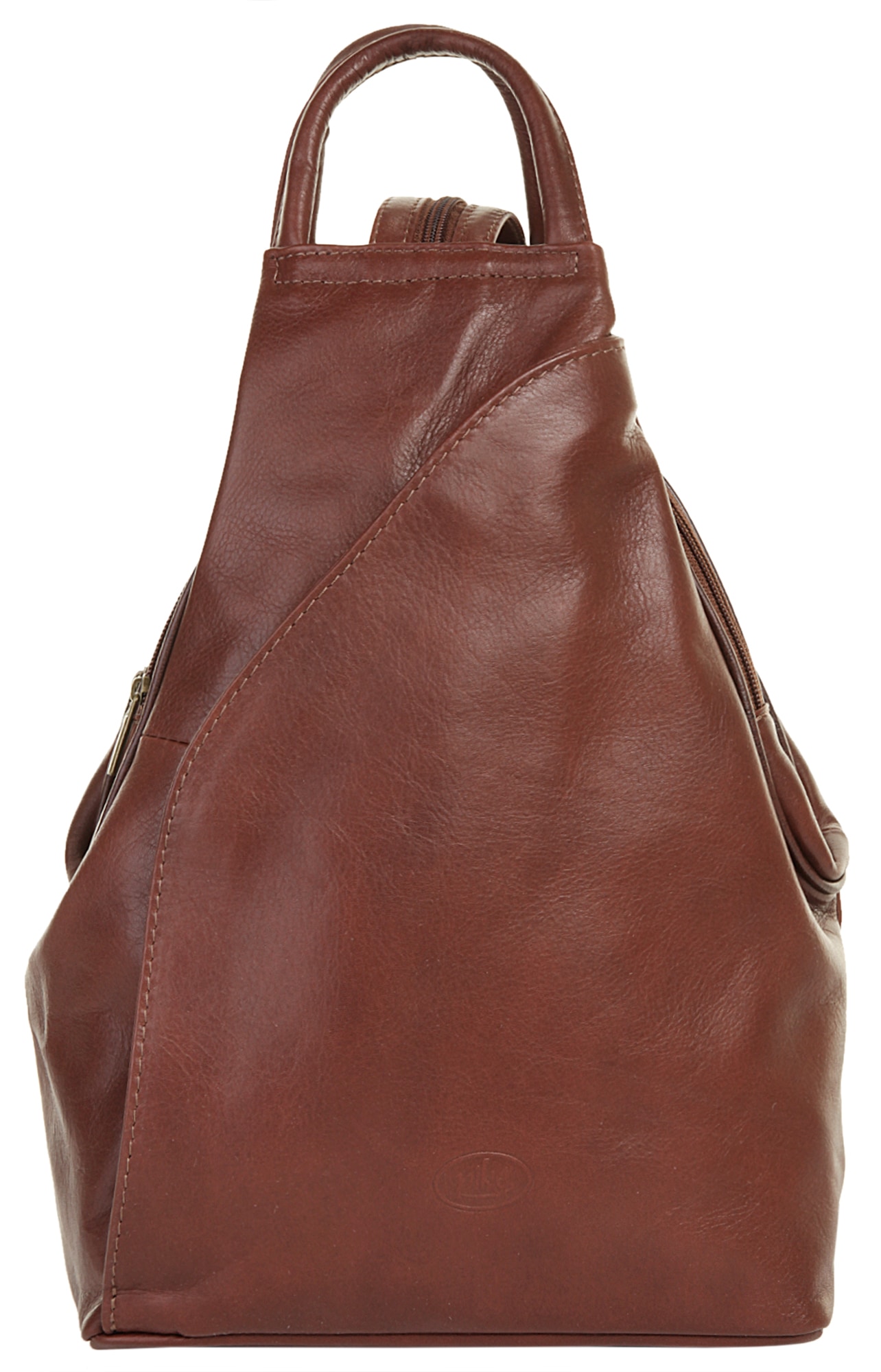 Piké Cityrucksack echt Leder, Made in Italy