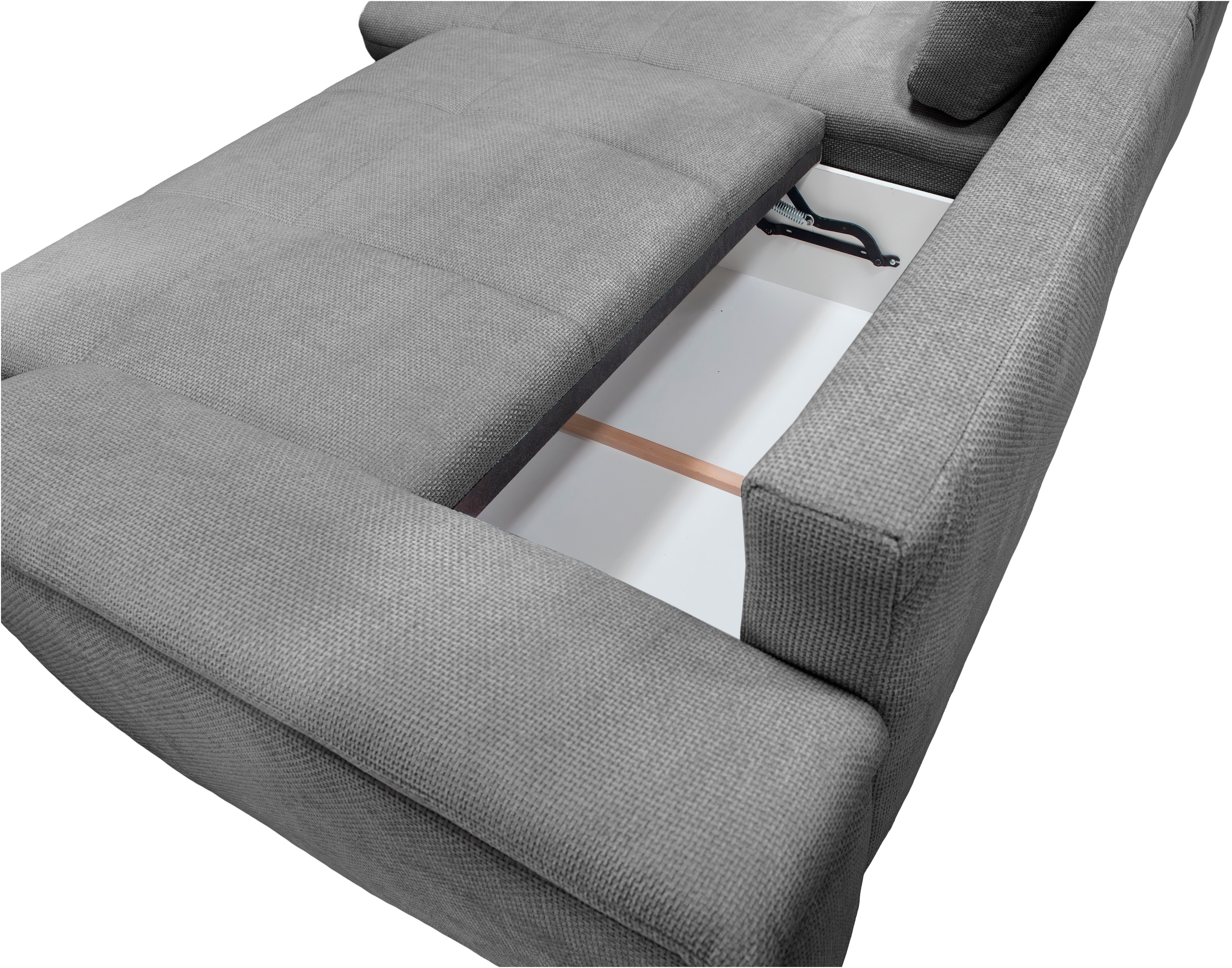 exxpo - sofa fashion Ecksofa »Casa Grande inkl. Bettfunktion, Bettkasten, OTTOs Choice, bequem«, L-Form, guter Sitzkomfort, griosse Liegefläche