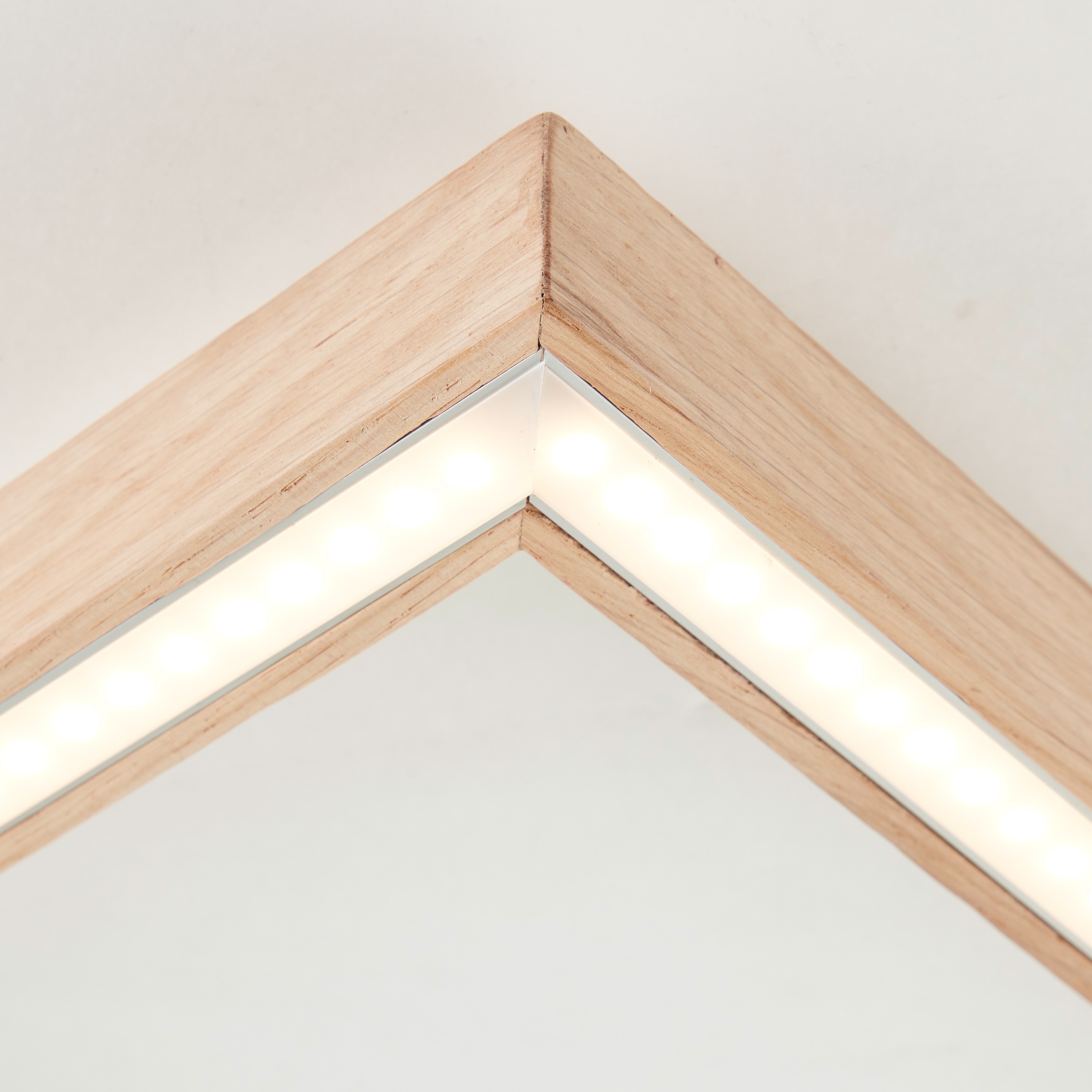 Brilliant LED Deckenleuchte »Delgrosso«, 1 flammig, Leuchtmittel LED-Modul | LED fest integriert, 83 x 38 cm, 2600 lm, warmweisses Licht, Holz/Kunststoff, eiche geölt