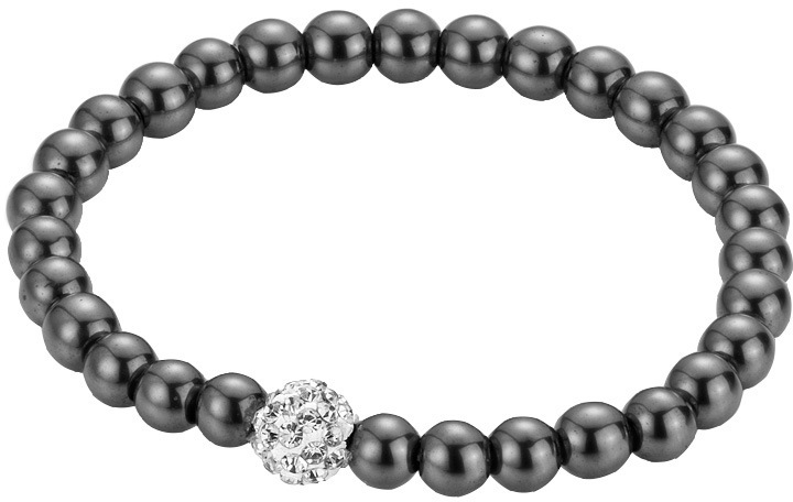 Firetti Armband "Schmuck Geschenk Armschmuck Armkette Edelstein Farbstein" mit Edelsteinkugeln, Kristallstein