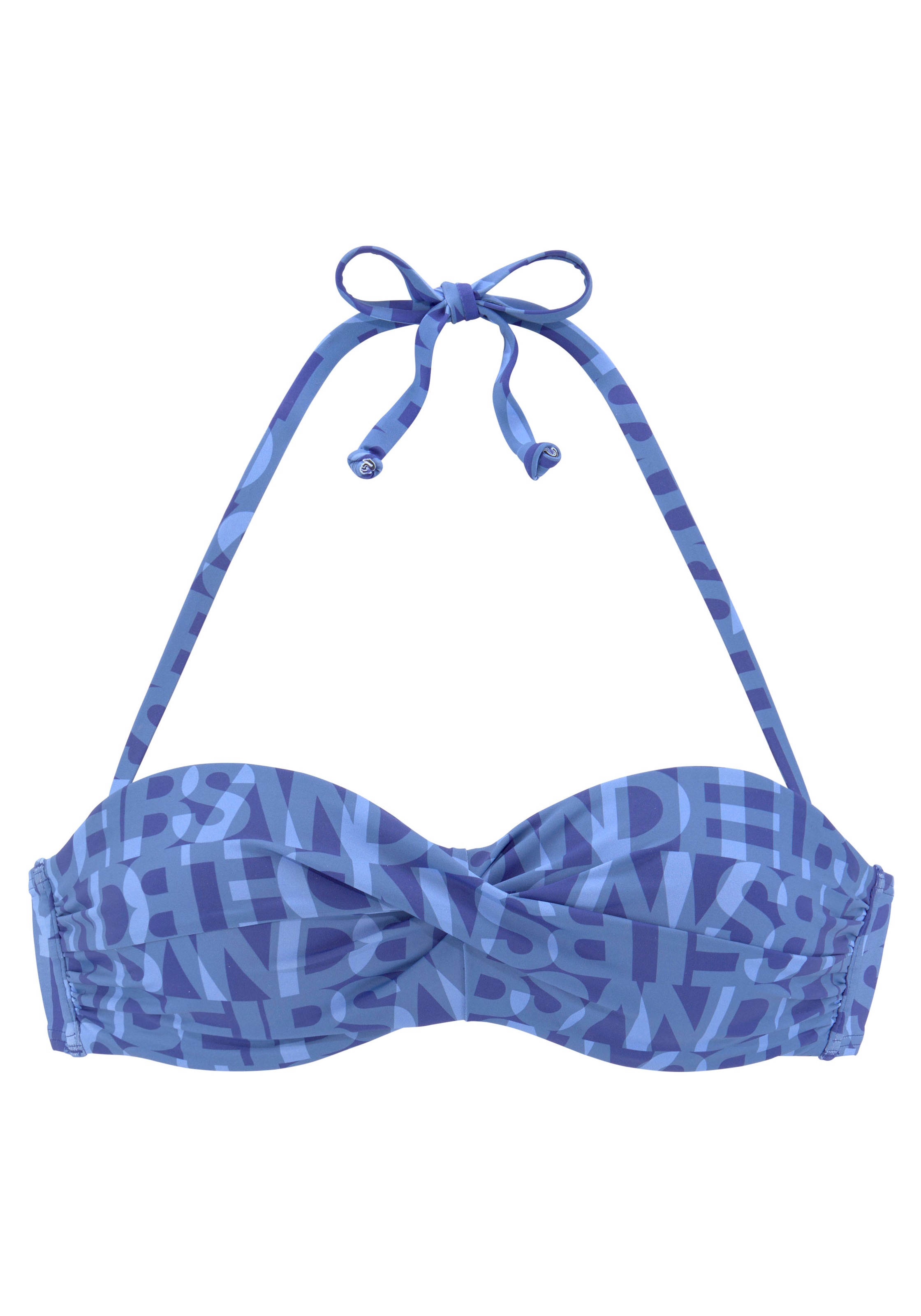 Elbsand Bügel-Bandeau-Bikini-Top "Letra" mit tollem Wording