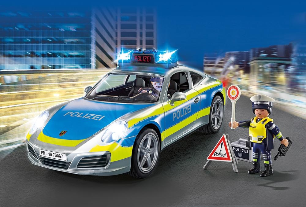 Playmobil® Konstruktions-Spielset »Porsche 911 Carrera 4S Polizei (70067), City Action«, (36 St.), Made in Germany