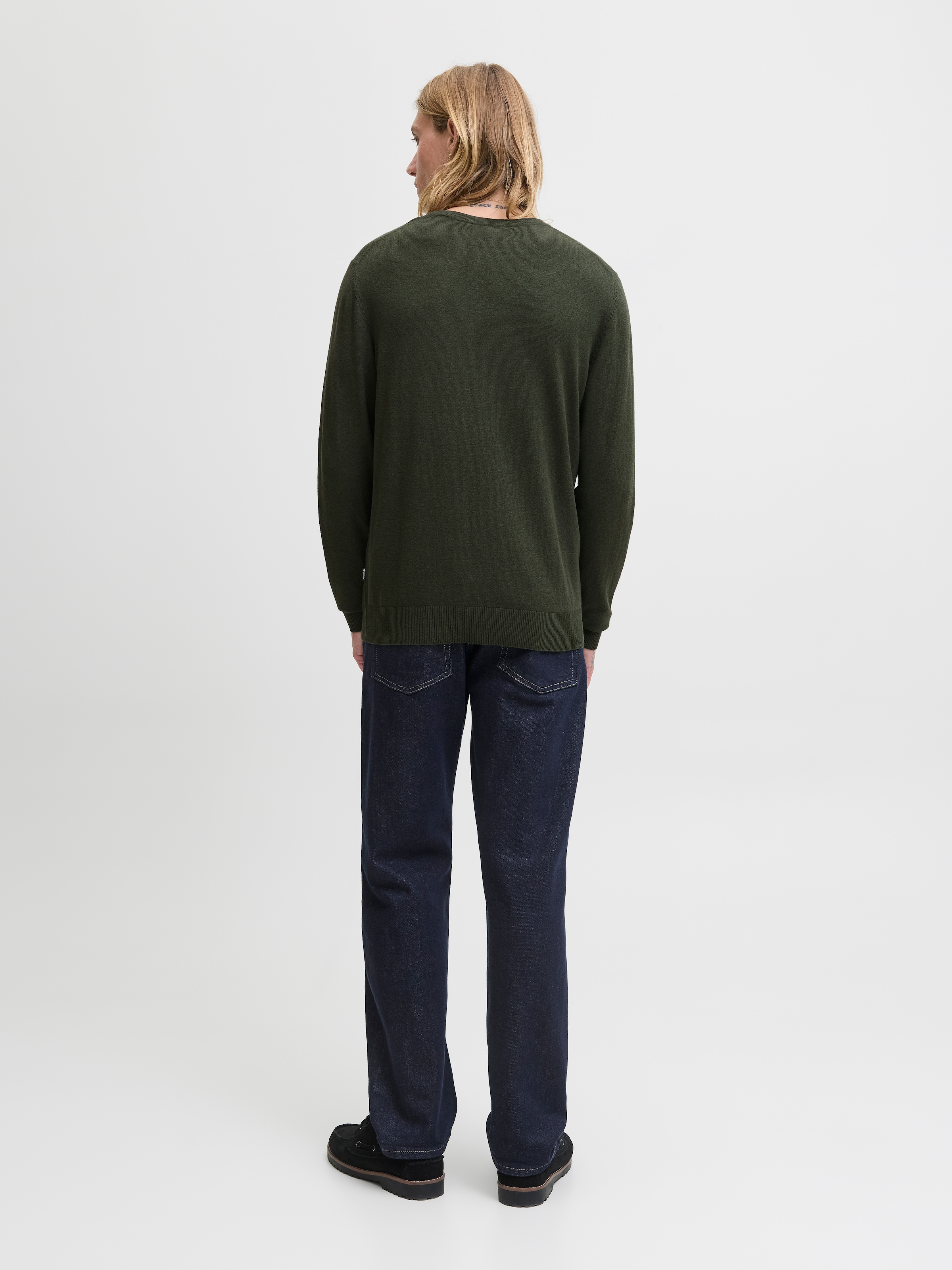 Jack & Jones Strickpullover »JJEEMIL KNIT CREW NECK NOOS«, mit Rundhalsausschnitt