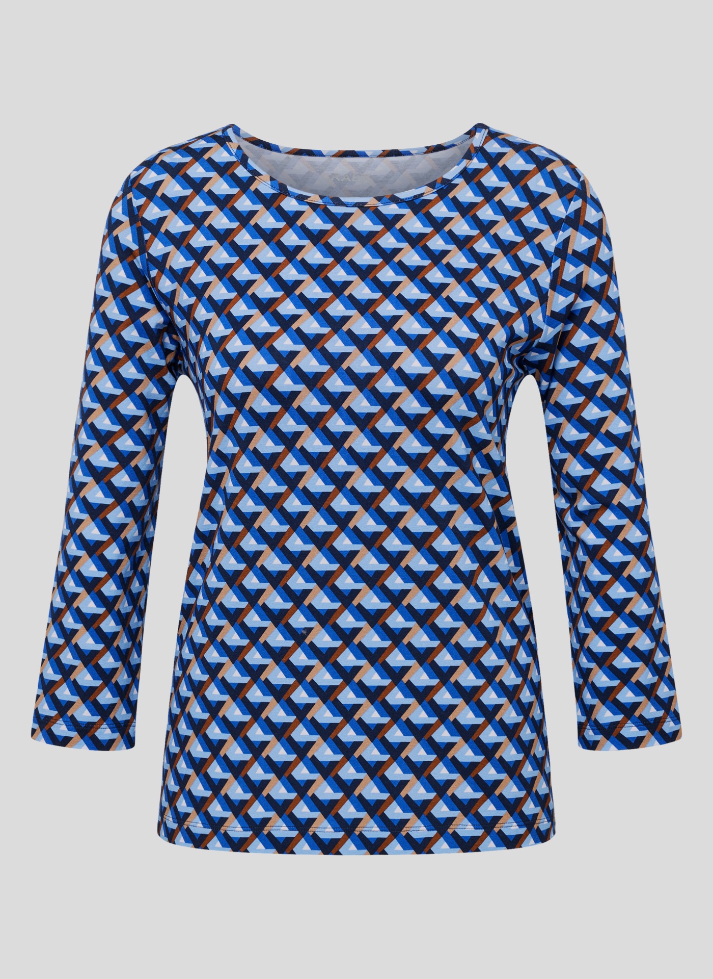 Rabe 3/4-Arm-Shirt, mit grafischem Muster