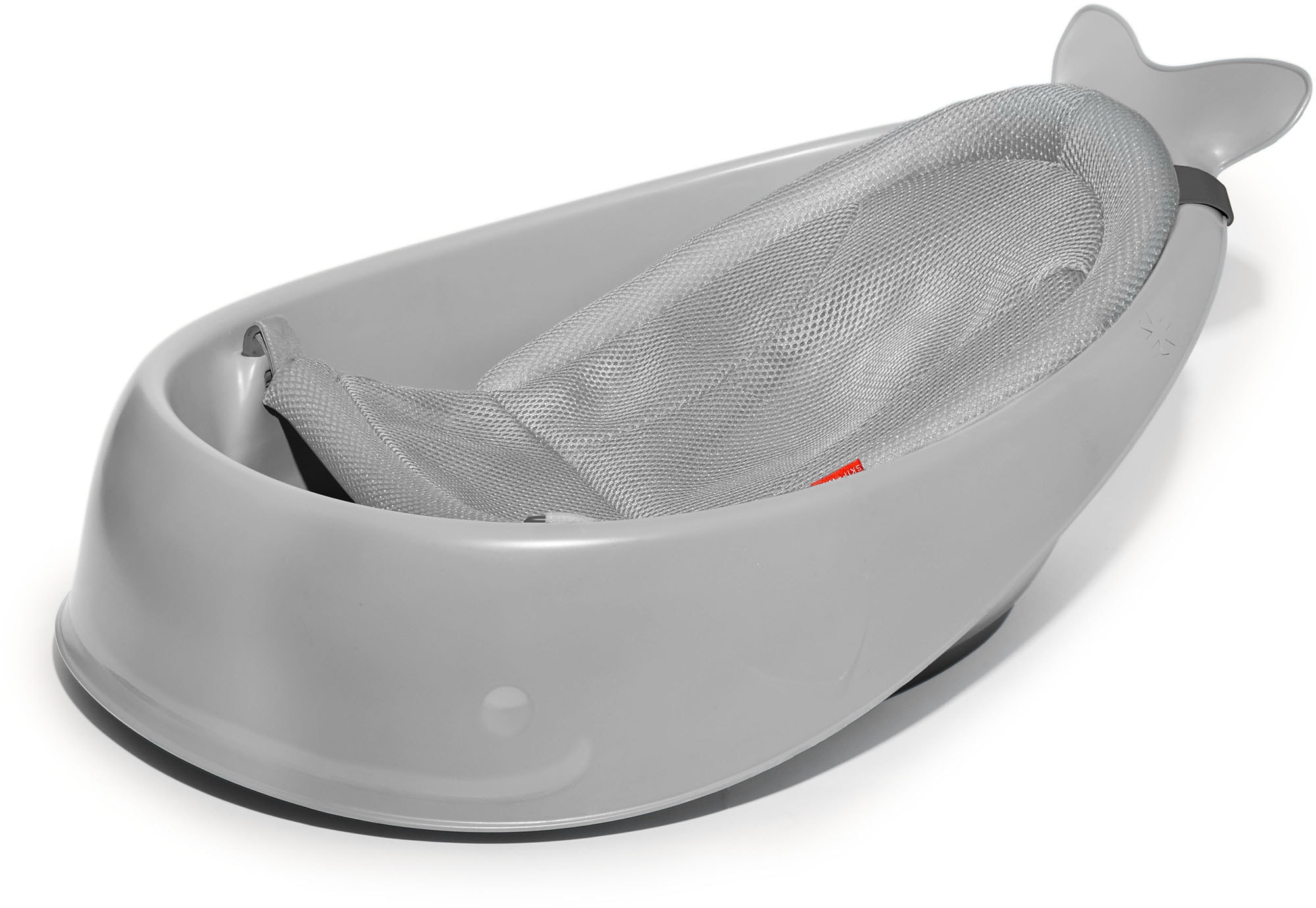 Skip Hop Babybadewanne »Moby, grau« Höhe 30 cm Netzmatte mit Ablaufstöpsel