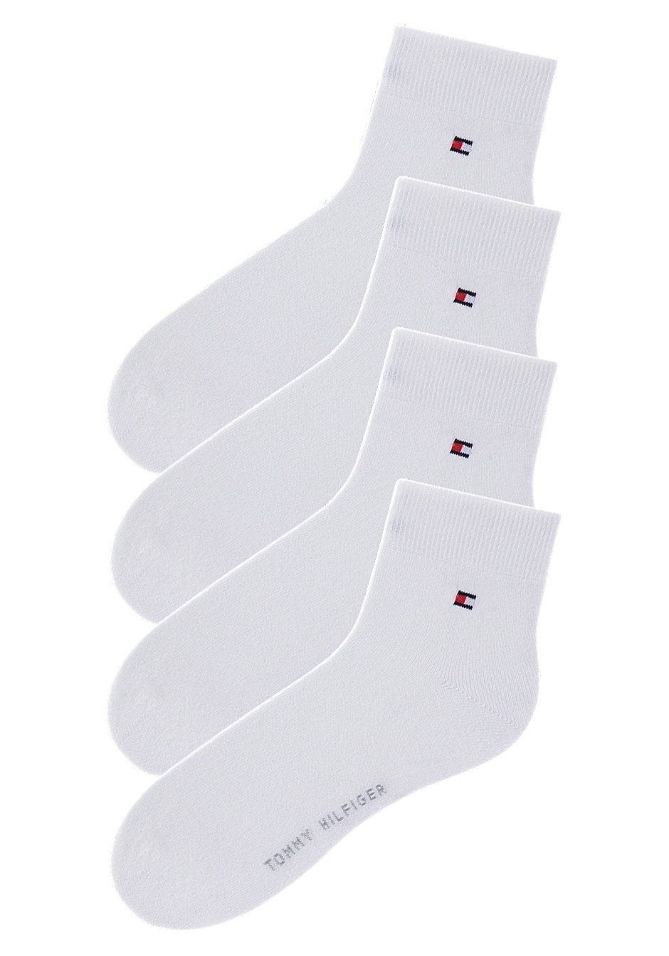 Tommy Hilfiger Kurzsocken, (4 Paar), mit druckfreien Nähten