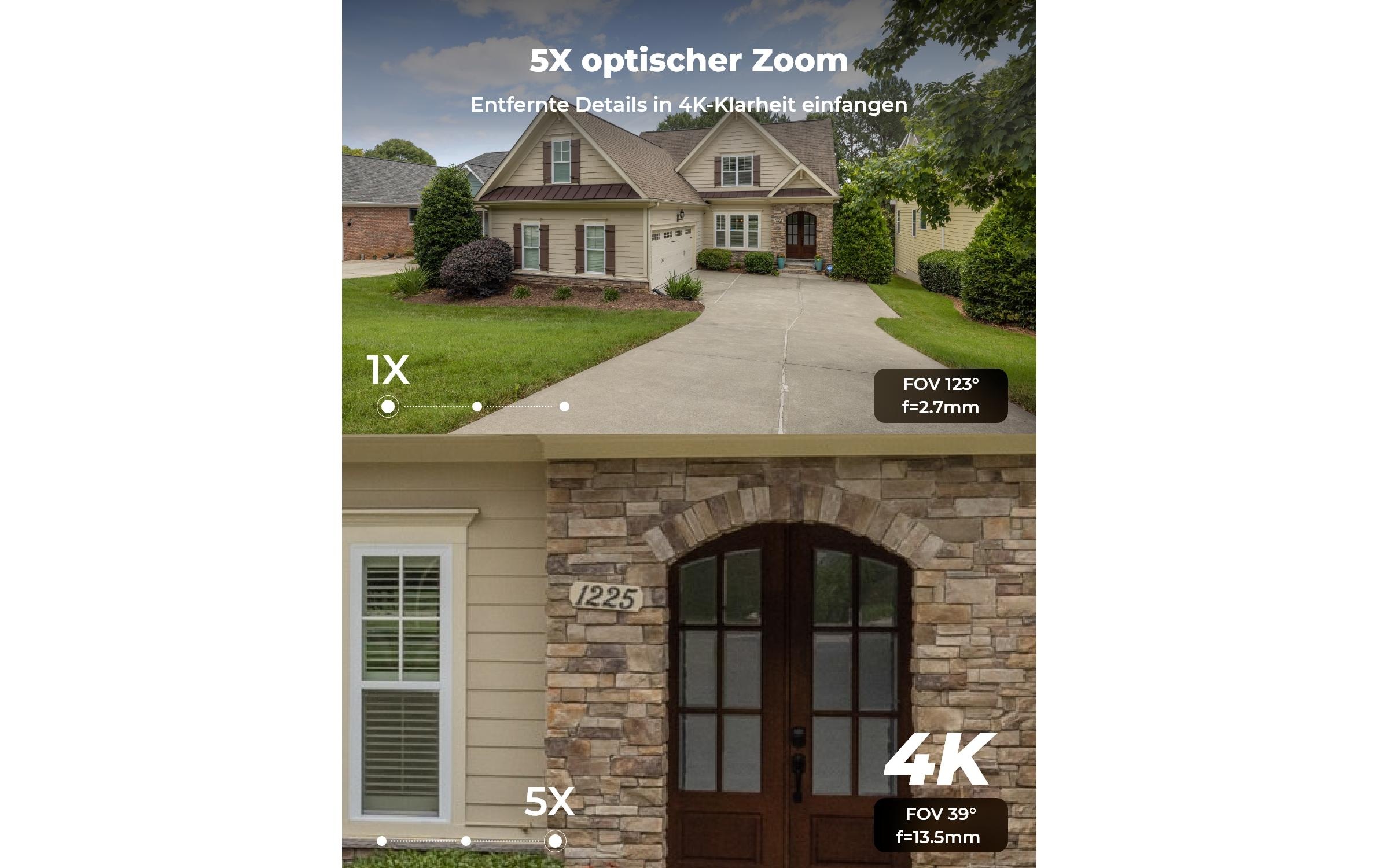Reolink Überwachungskamera »P437 4K / PoE / 5xZoom«, Aussenbereich