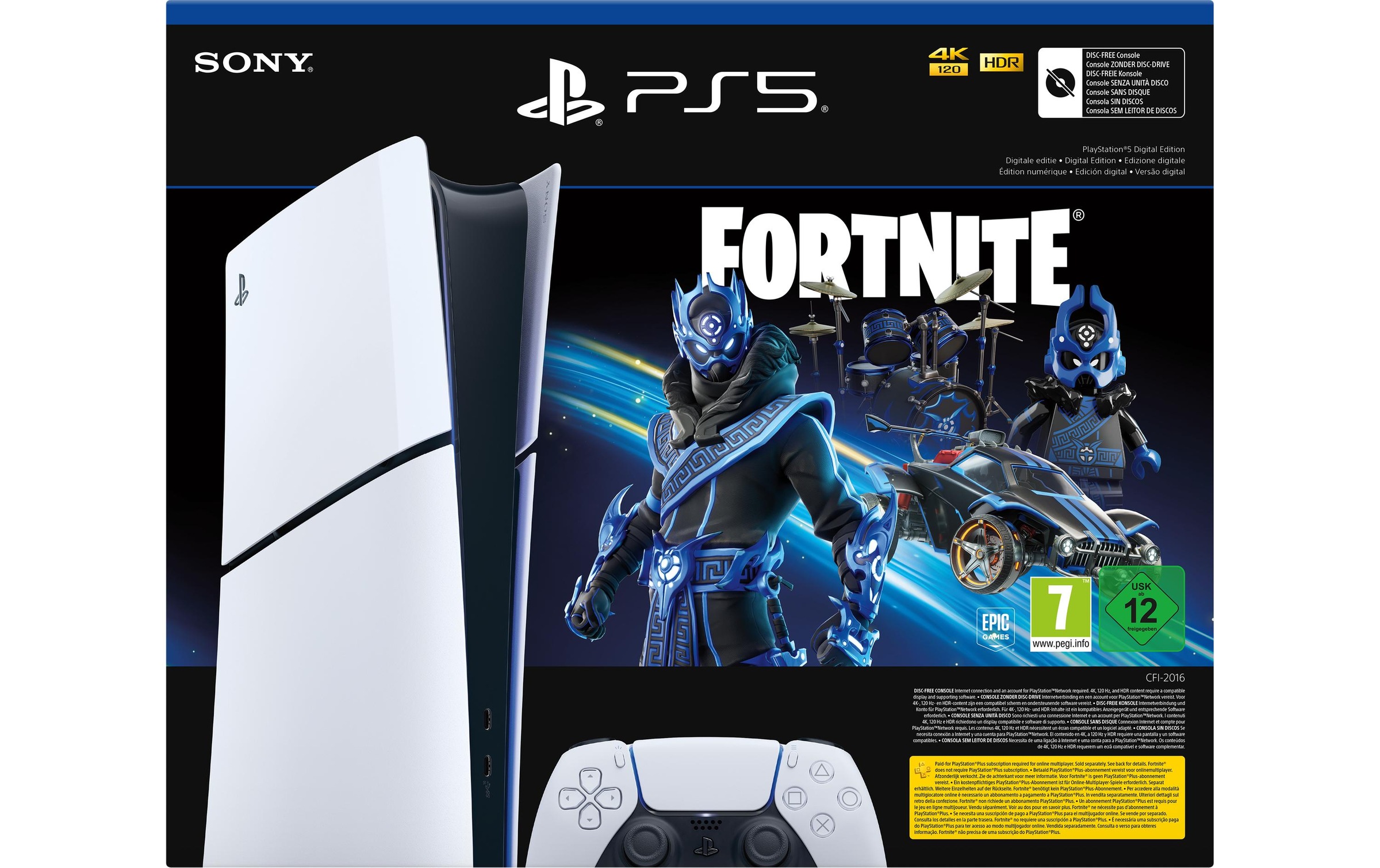 Sony Spielekonsole »Slim – Digital Fortnite Cobalt Star Bundle«