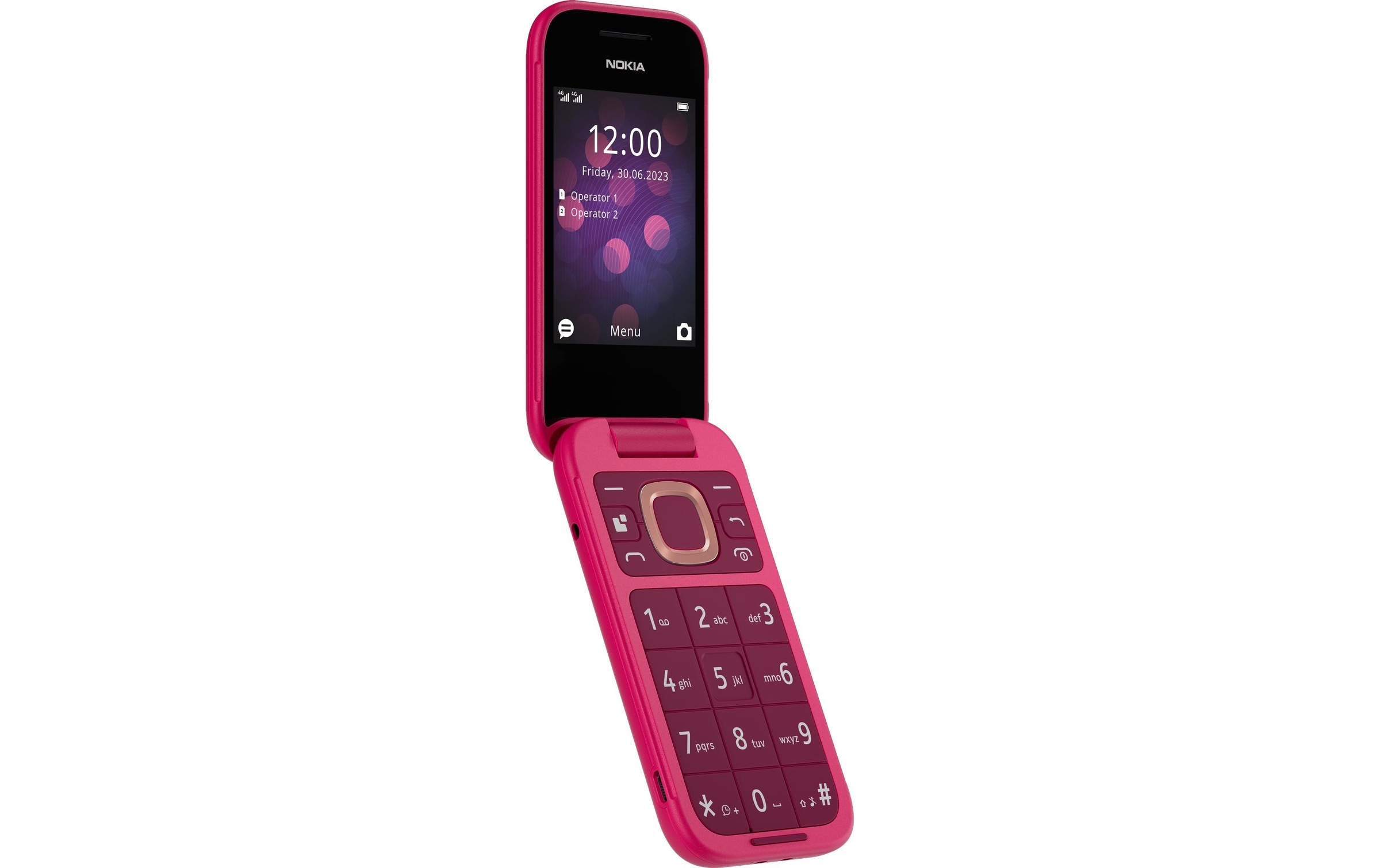 Nokia Smartphone »2660 Flip Pink«, Schwarz