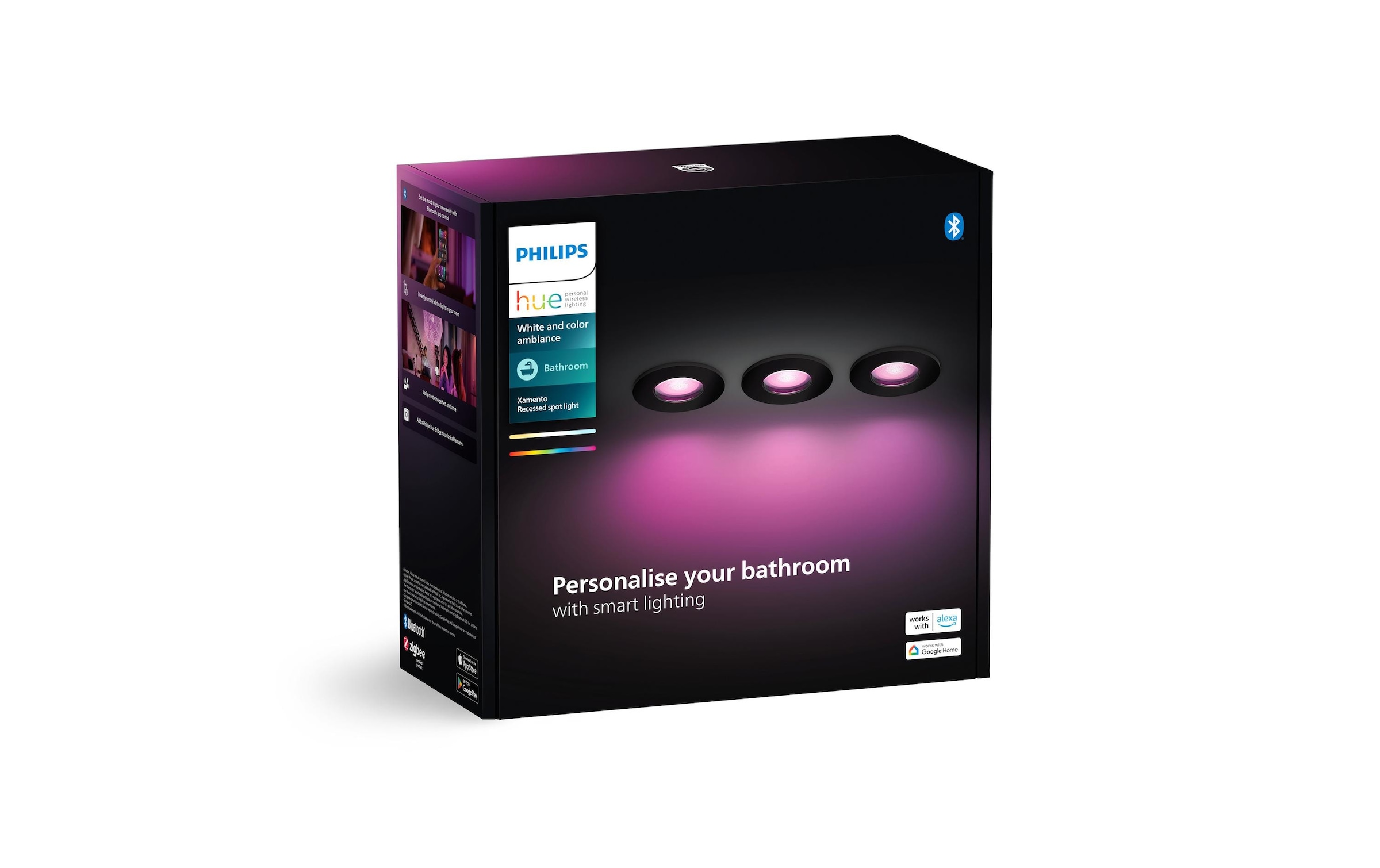 Philips Hue LED Deckenleuchte »Xamento 3er-Pack«, Leuchtmittel GU10 | LED wechselbar