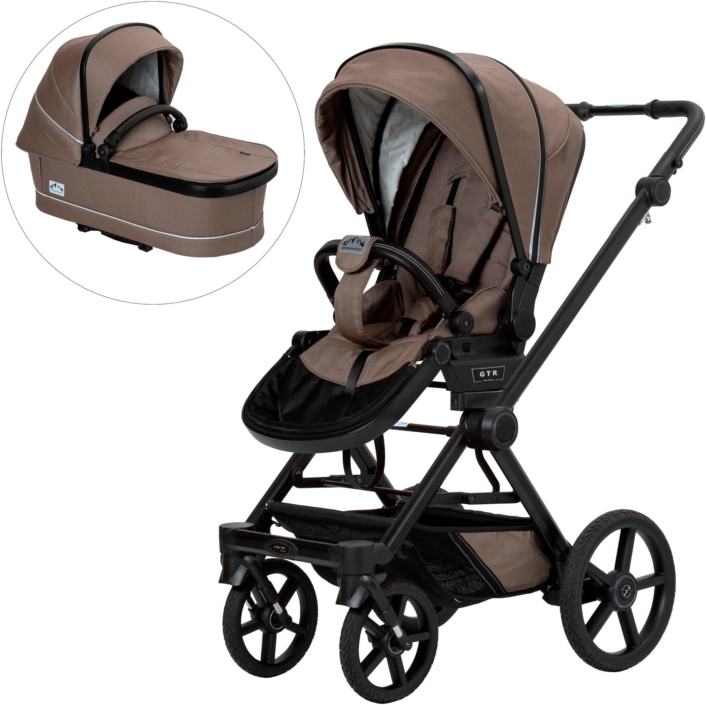 Hartan Kombi-Kinderwagen »Ivy GTR Outdoor mit Falttasche« 22 kg Made in Germany