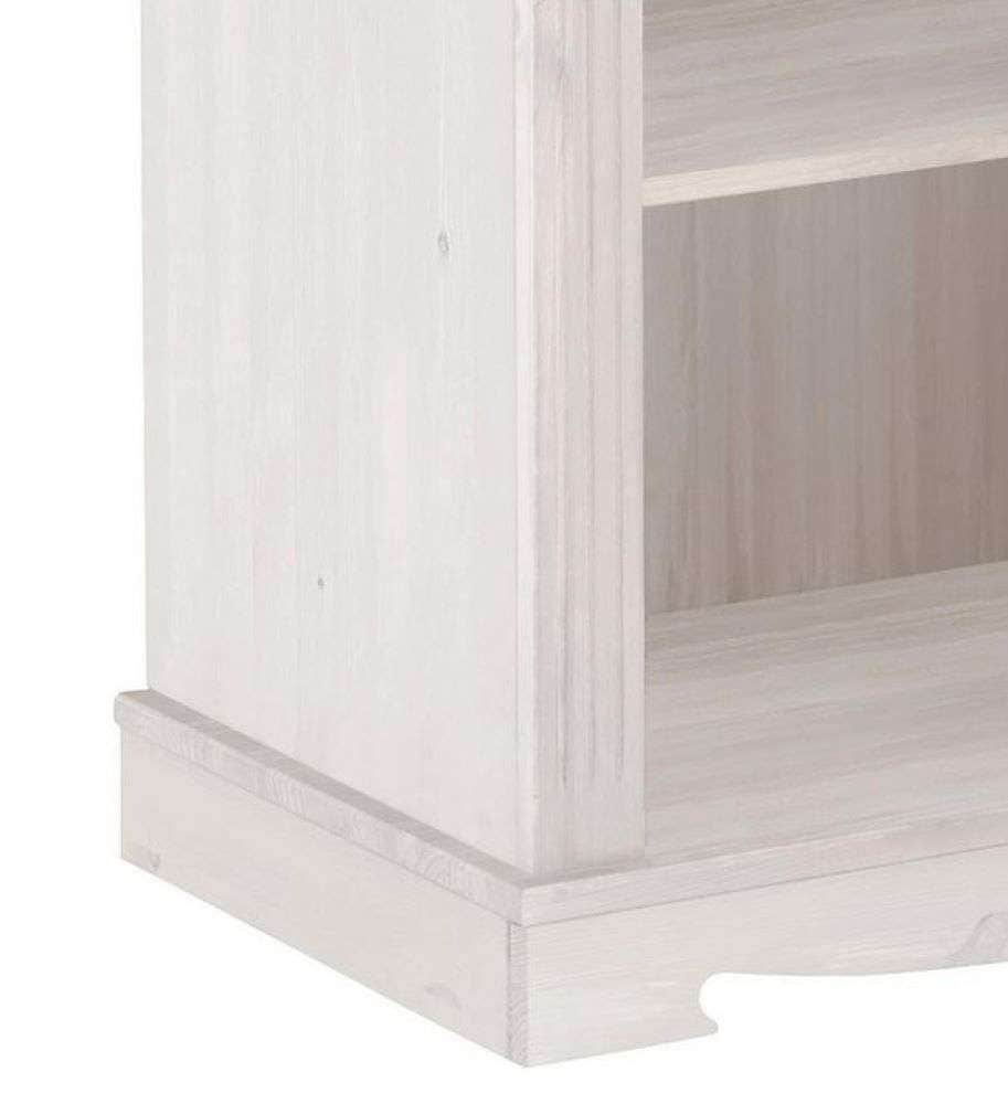 Home affaire Standregal »Anna, Regal, Aktenregal, Bücherregal«, aus massiver Kiefer, Breite 96 cm, mit schönen Details und Fräsungen