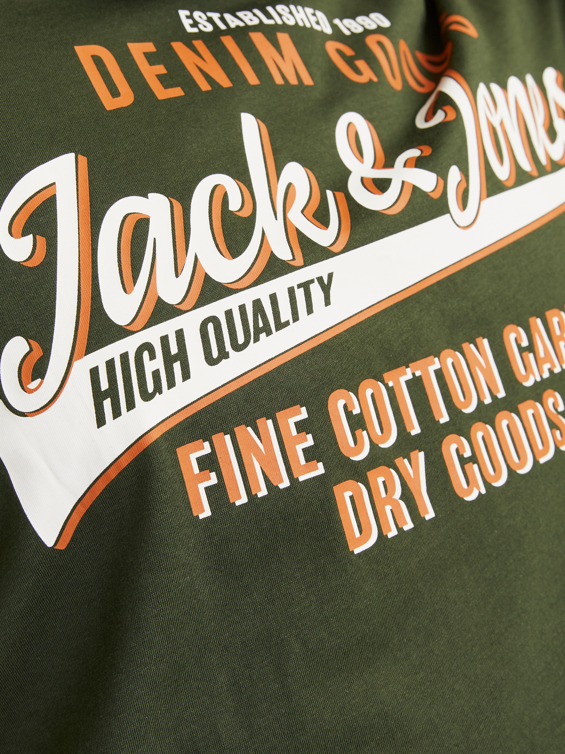 Jack & Jones PlusSize T-Shirt »JJELOGO TEE SS O-NECK 2 COL AW24 S PLS«, mit Frontprint