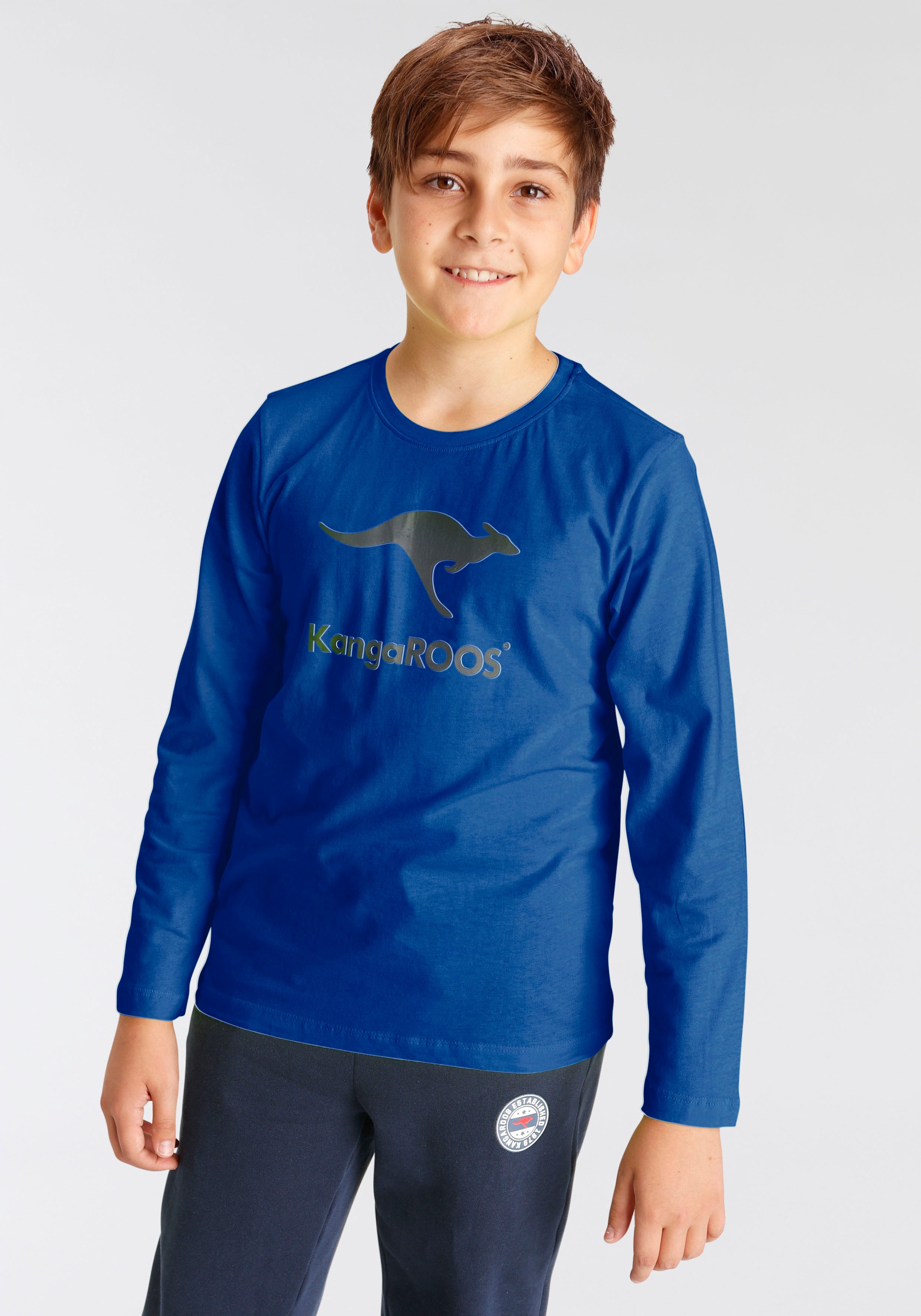 ✵ KangaROOS Langarmshirt »Basic Logo« online entdecken | Jelmoli-Versand