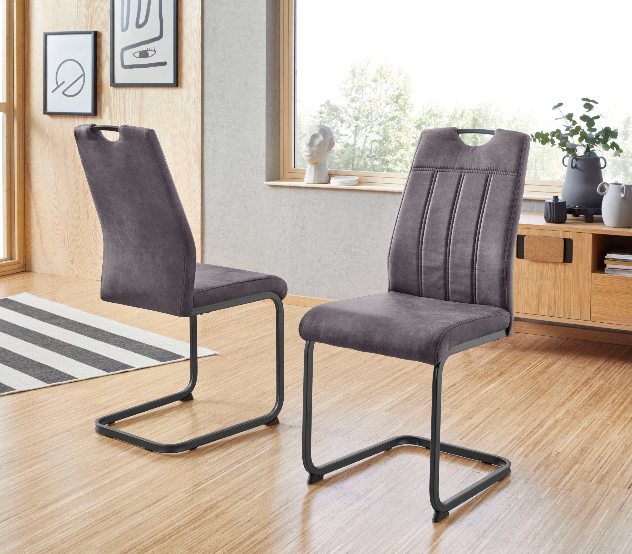 | Jelmoli-Versand 4 Stück Stuhl, (Set), St., 2 oder shoppen 4 online Microfaser, HELA