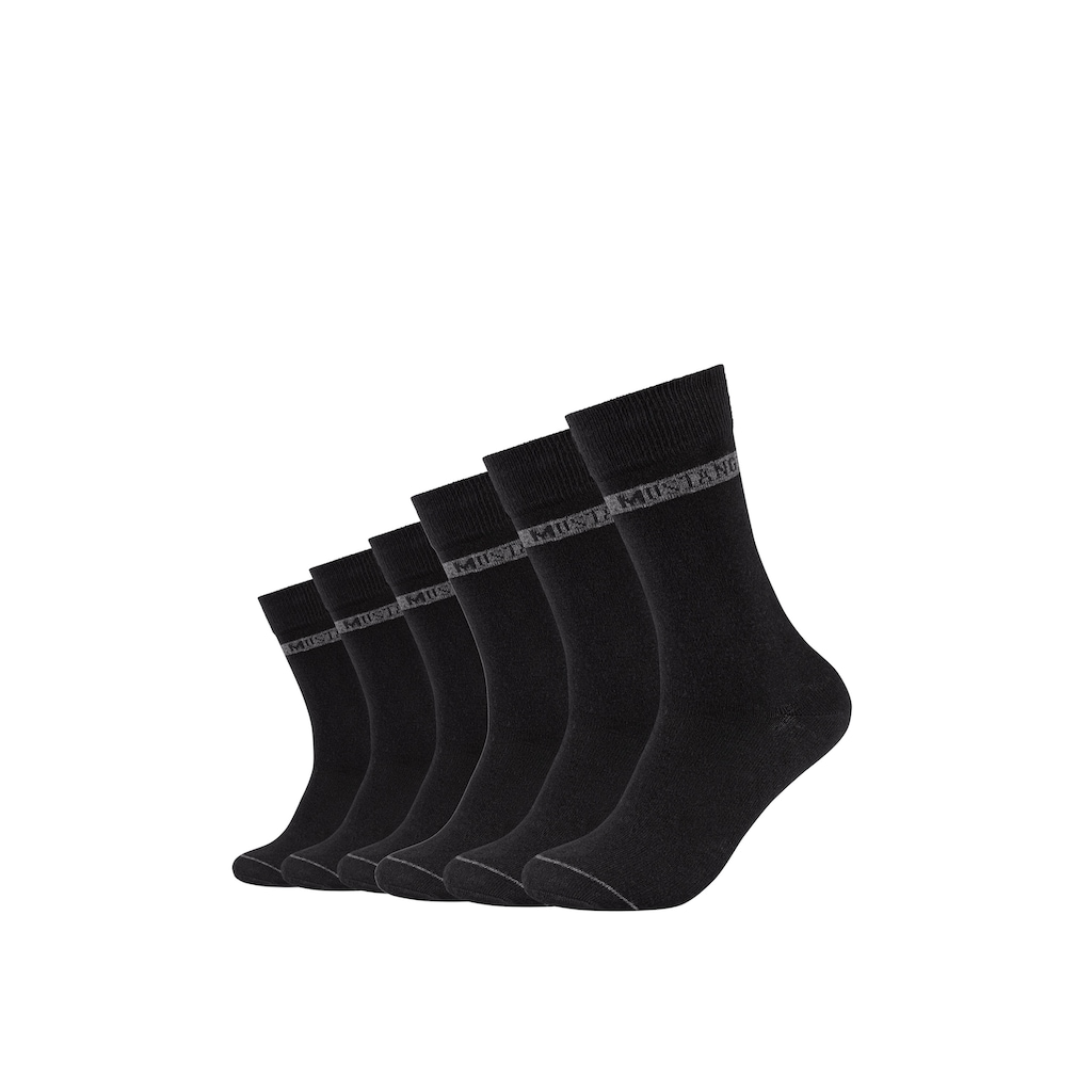 MUSTANG Socken, (Packung, 6 Paar)