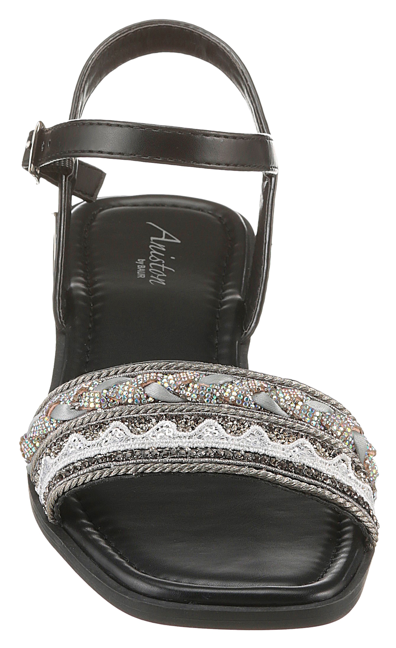 Aniston SHOES Riemchensandale, Sommerschuh, Sandalette, Glitzersteine - NEUE KOLLEKTION