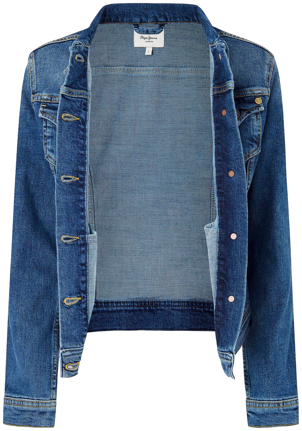 Pepe Jeans Jeansjacke »THRIFT«, mit aufgesetzten Brusttaschen und durchgehender Knopfleiste