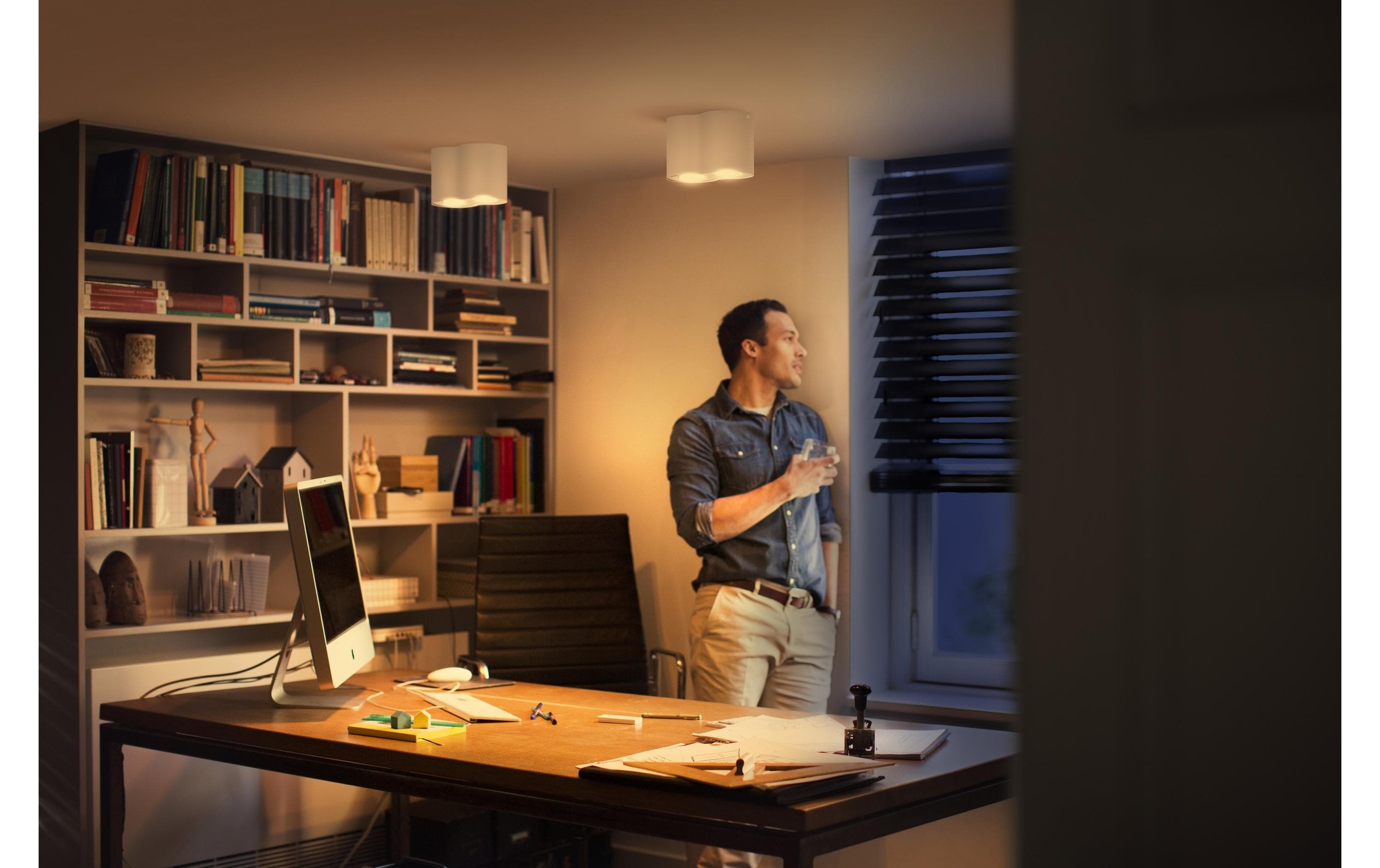 Philips Hue LED Deckenleuchte »Pillar inkl. Dimmschalter«, Leuchtmittel GU10 | LED wechselbar