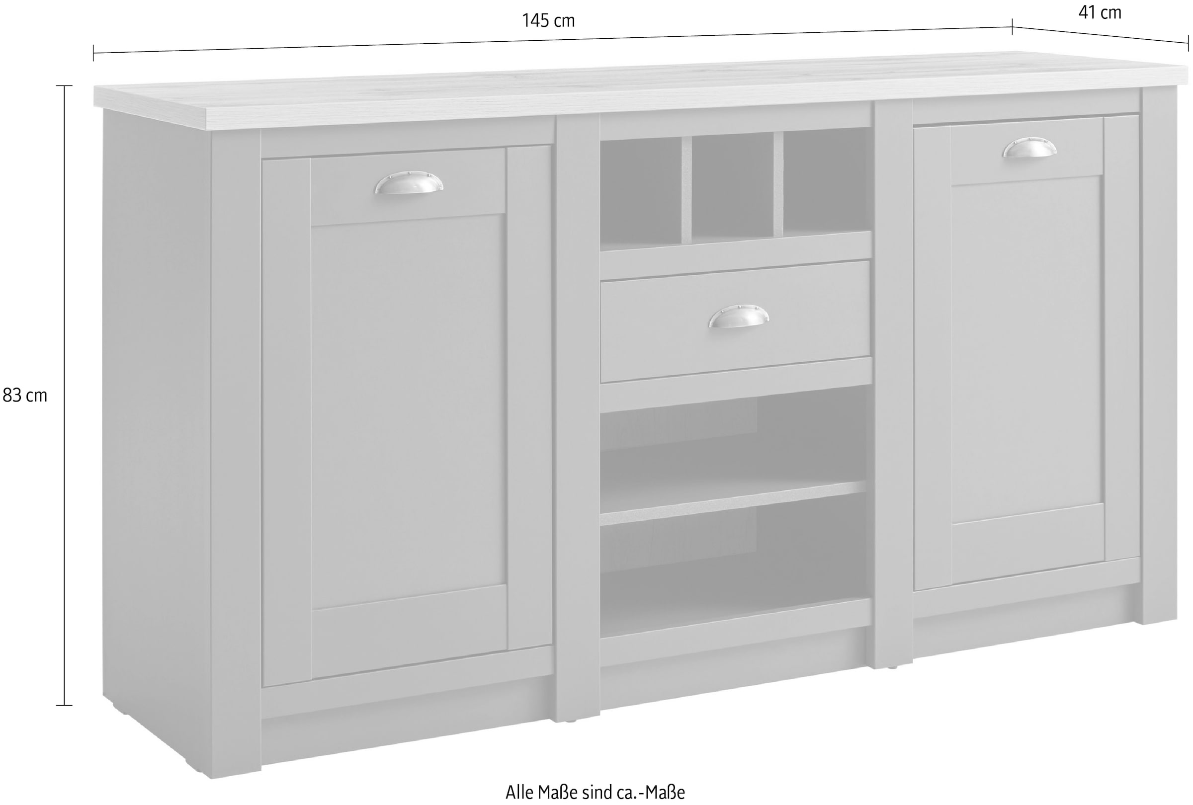 Home affaire Sideboard »Cambridge«, Breite ca. 145 cm