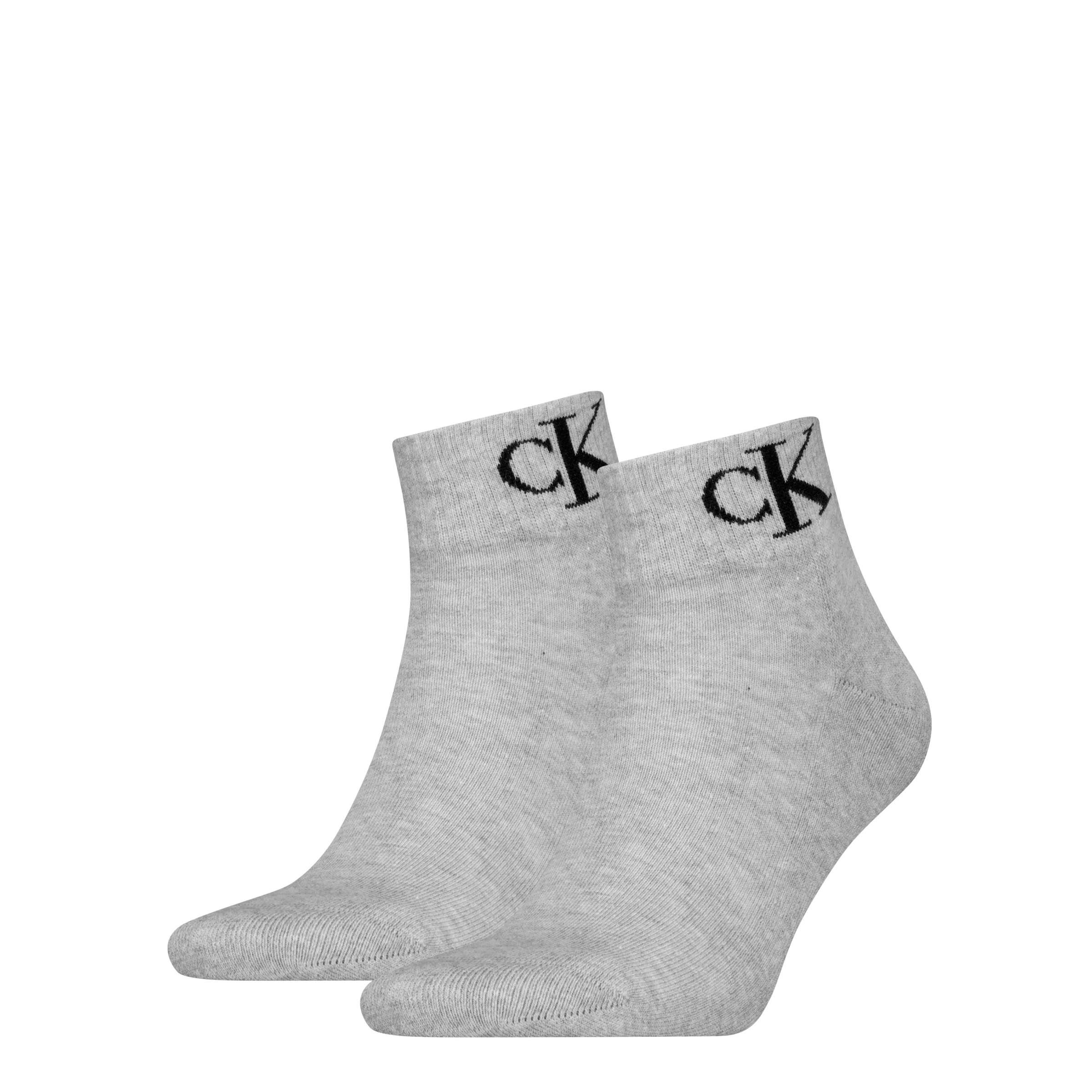 Calvin Klein Jeans Kurzsocken »CKJ MEN QUARTER MONOGRAM« 2 Paar, 2 Stk. tlg. mit dezenter Logostickerei, komfortable Frotteesohle