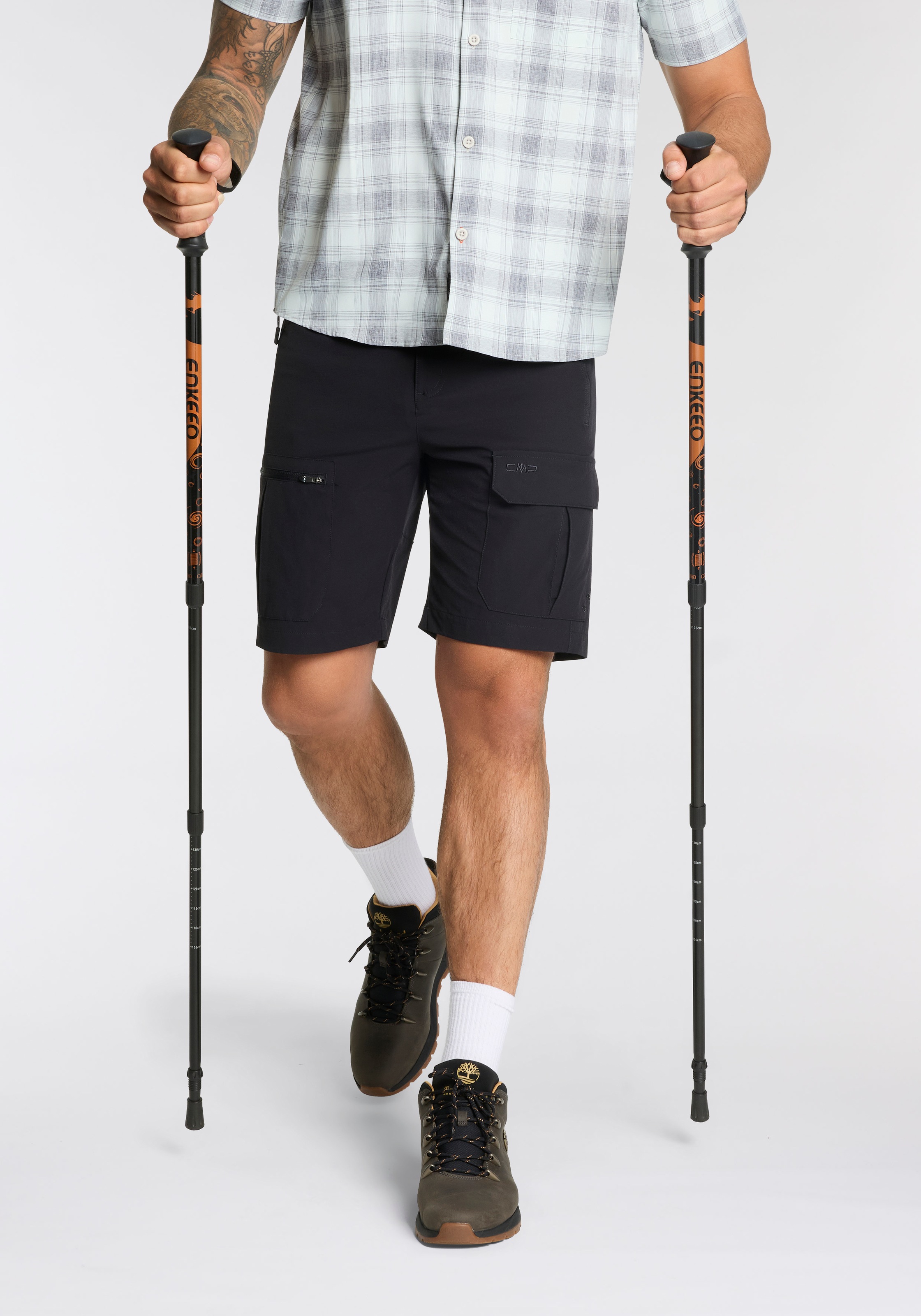Cmp Antracite Cargoshorts "Man Bermuda" Mit Dry-Function-Technologie, In Stretchgewebe