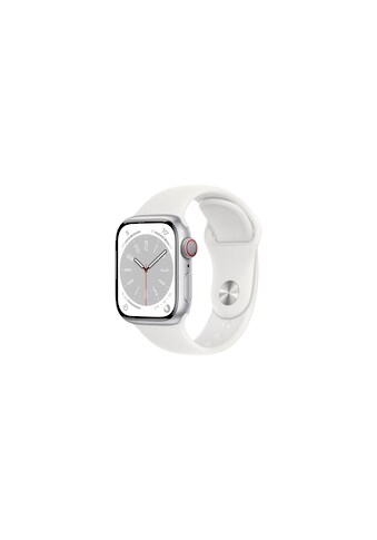 Apple Smartwatch »S8, Cellular, 41mm Silver Alu«, (Watch OS MP4A3FD/A) kaufen