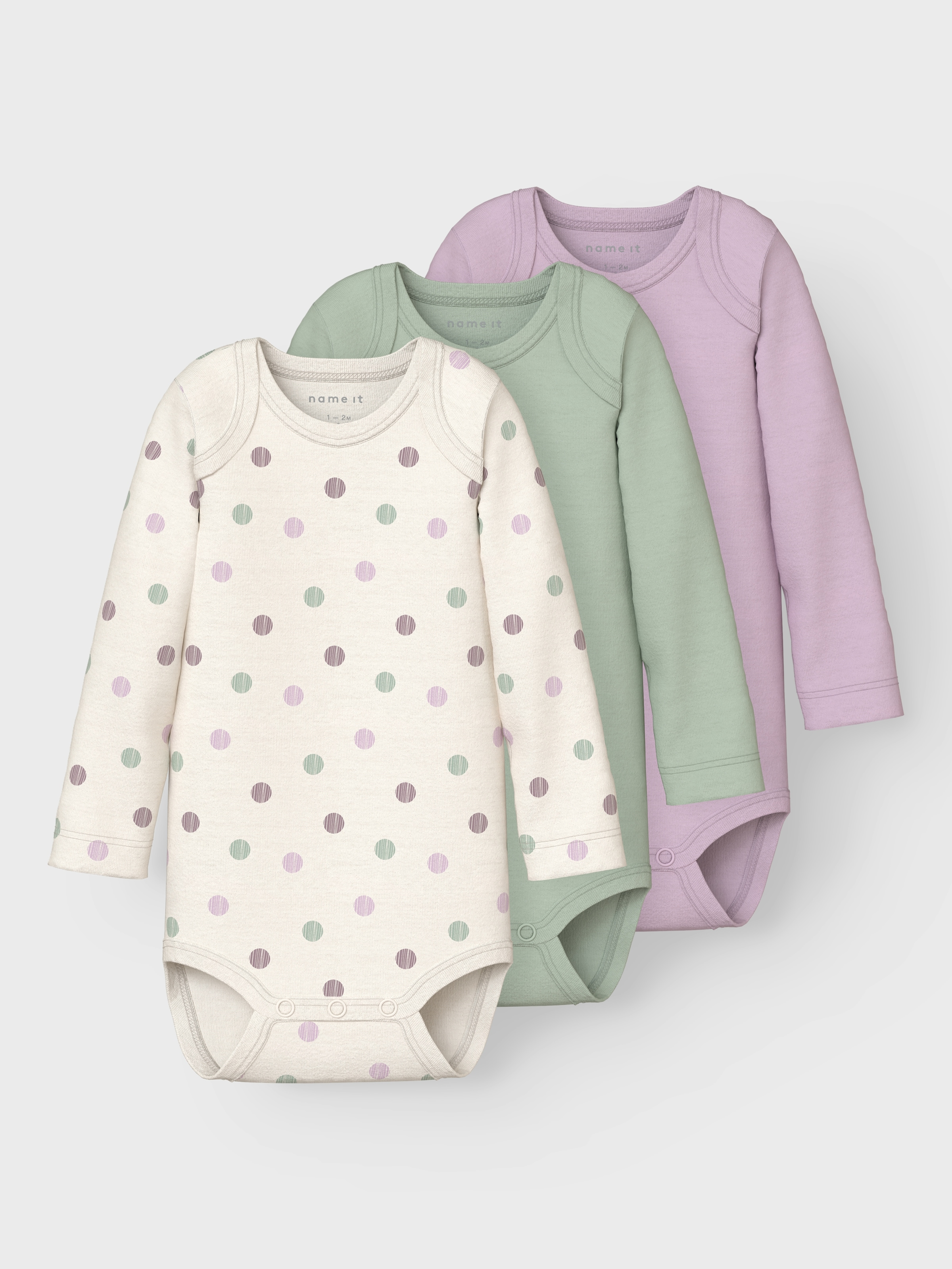 Name It Body »NBFBODY 3P LS JET STREAM DOT NOOS« Packung, 3 Stk.