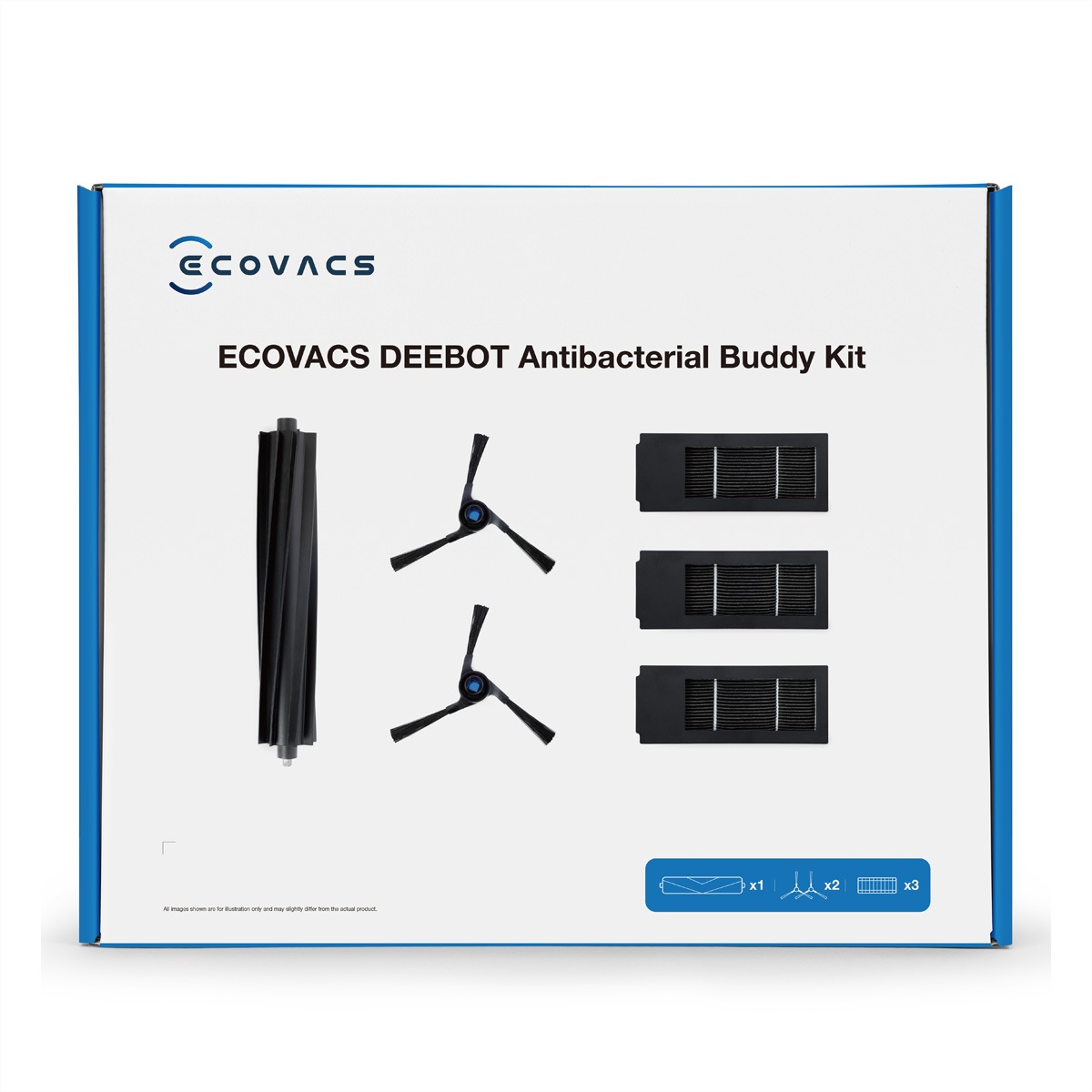 ECOVACS Zubehör Staubsauger-Roboter »Ecovacs Ersatzset, zu X2 omni, Deebot«
