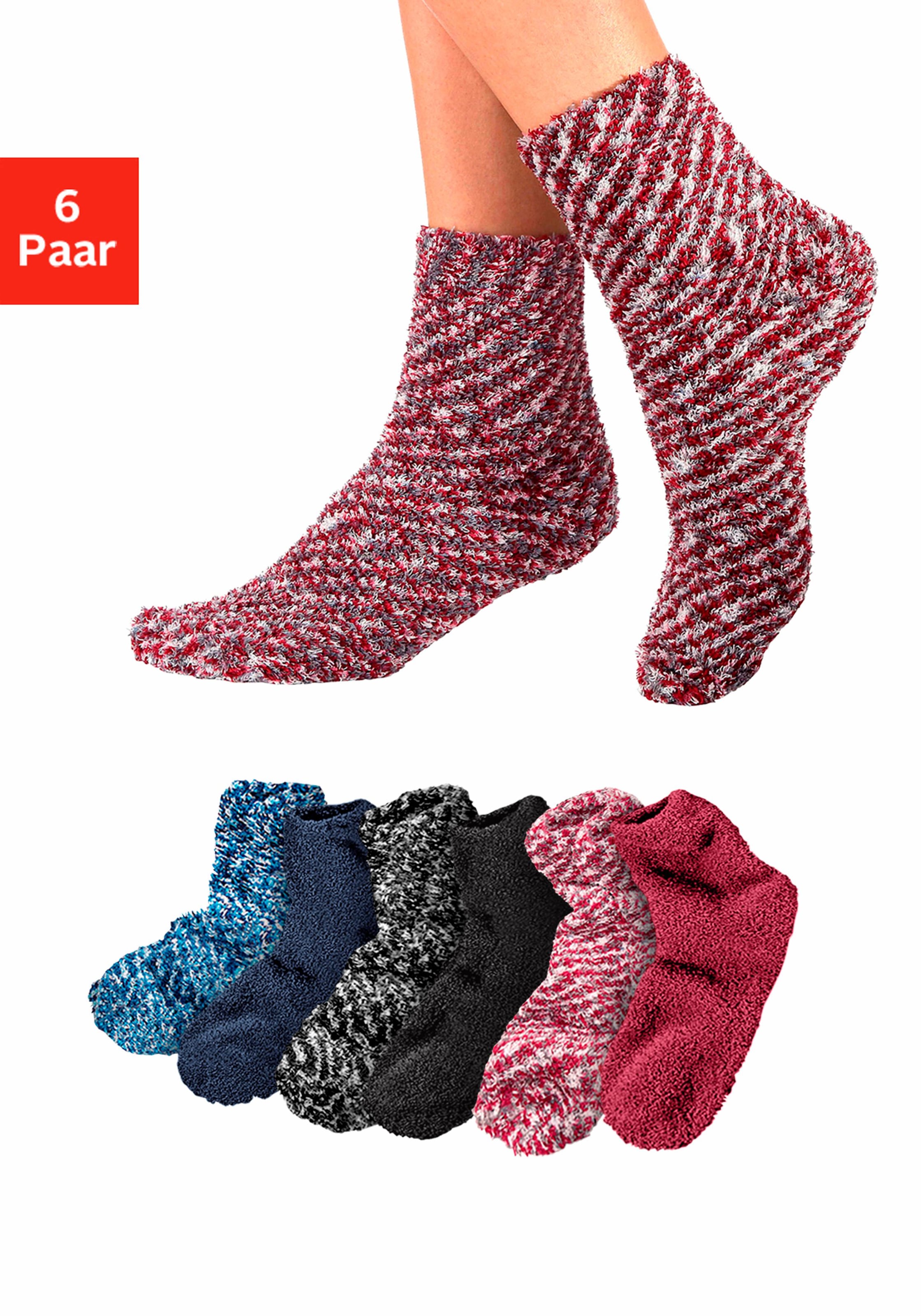 Lavana Kuschelsocken, (6 Paar), in Flausch-Qualität bestellen online Schweiz Jelmoli-Versand bei