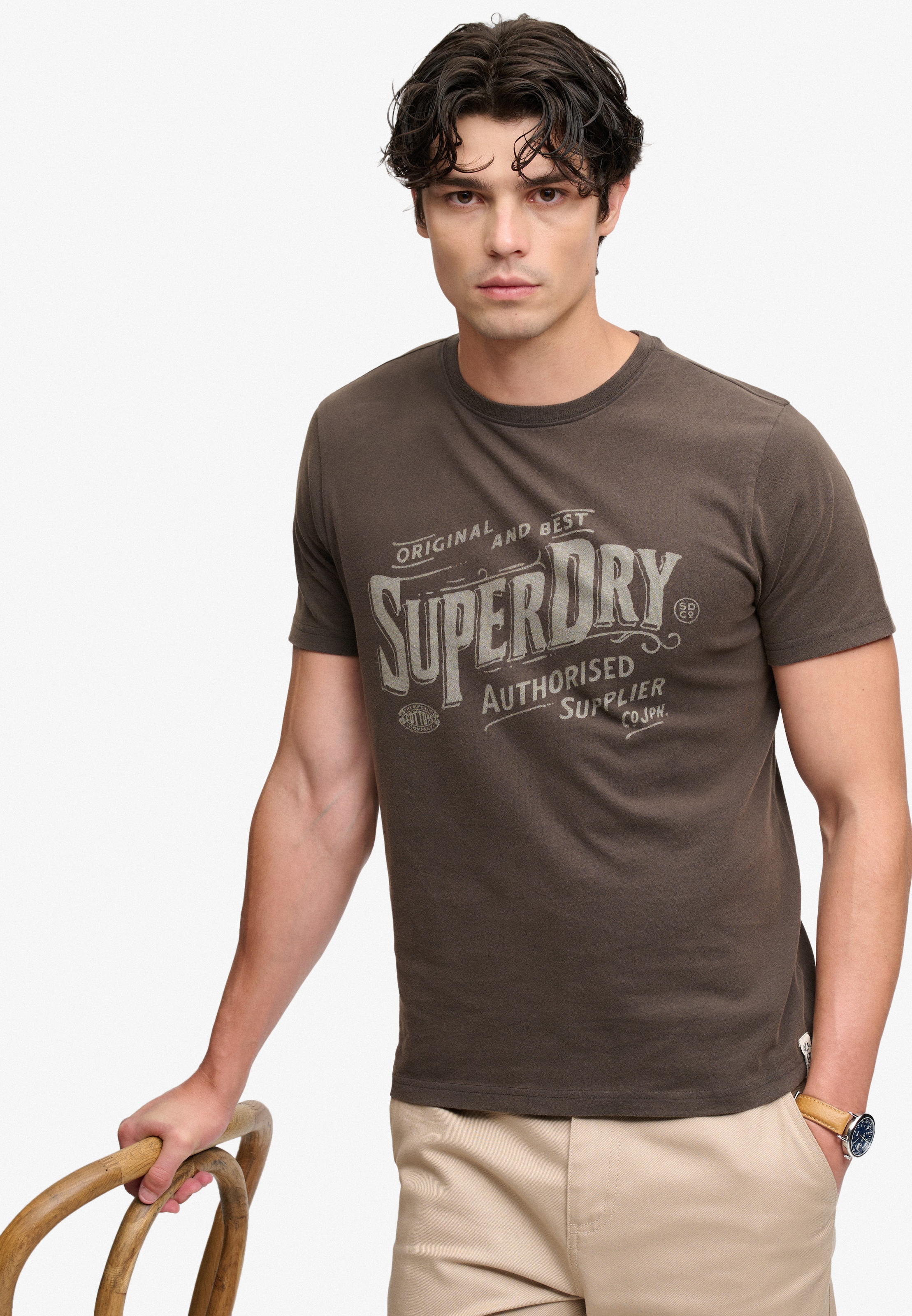 Superdry Rundhalsshirt "VINTAGE WORKWEAR PRINT TEE" Baumwolle, relaxed fit