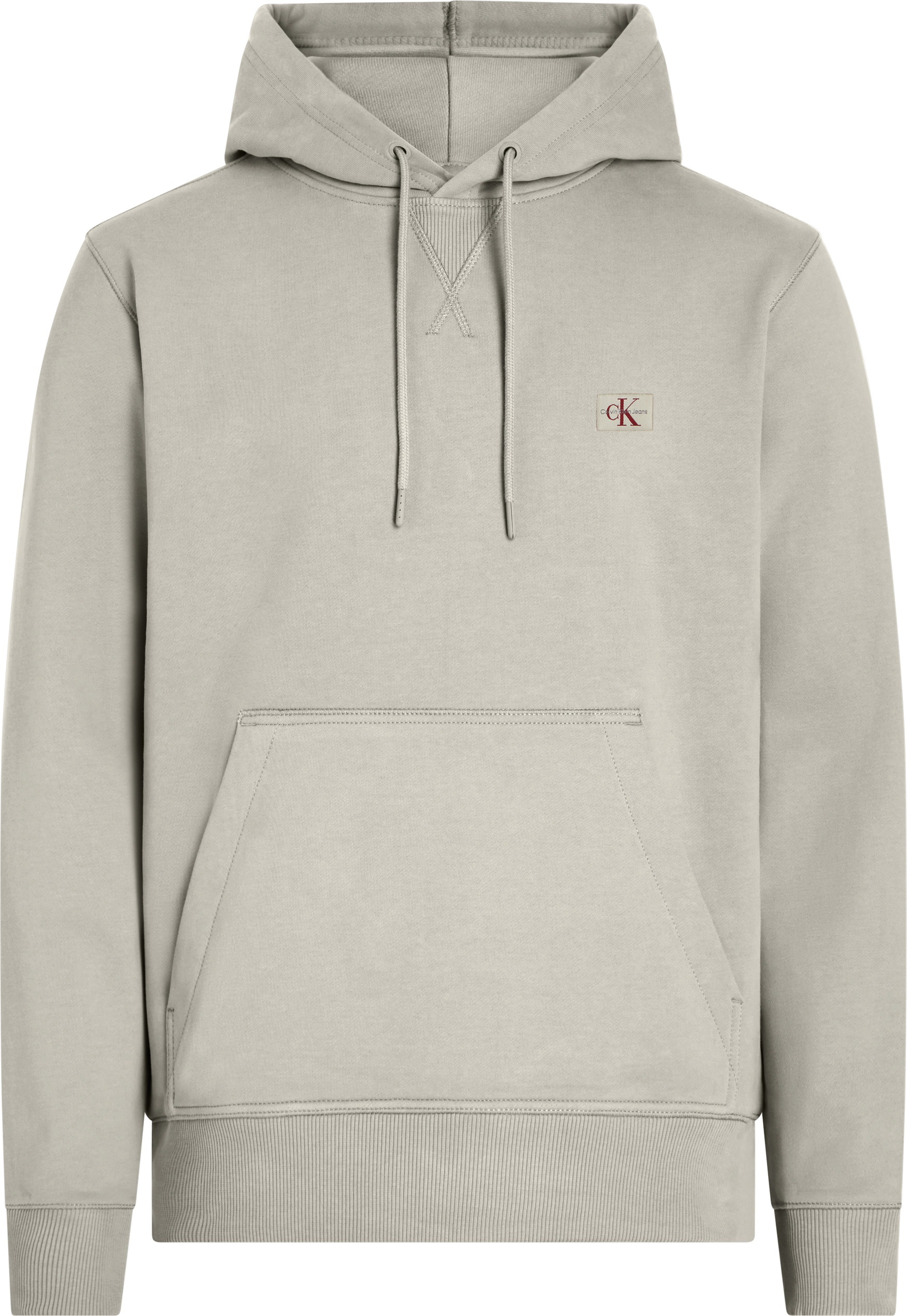 Calvin Klein Jeans Sweatshirt »WOVEN LABEL HOODIE«, Kängurutasche, Logostickerei