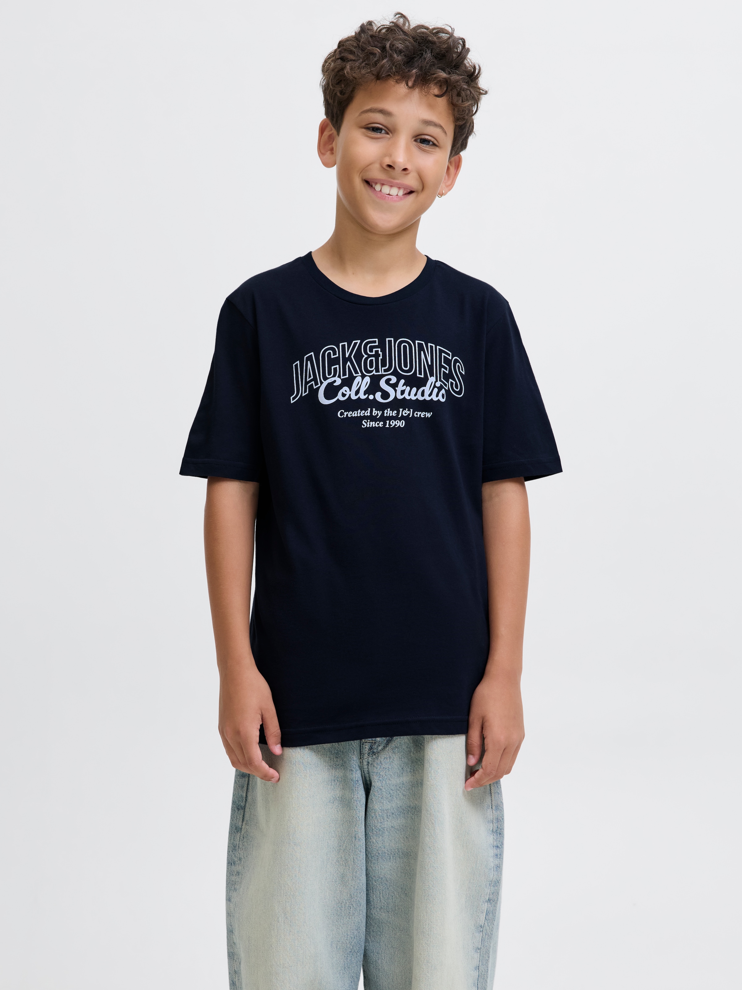 Jack & Jones Junior T-Shirt »JJMAKOTO TEE SS CREW NECK 5PK MP JNR«, (Packung, 5 tlg.)