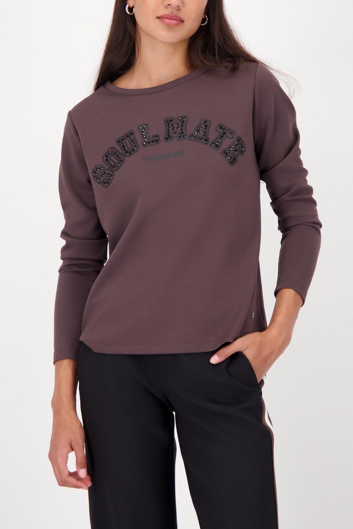 Monari Sweatshirt, Regular fit mit Rundhalsausschnitt