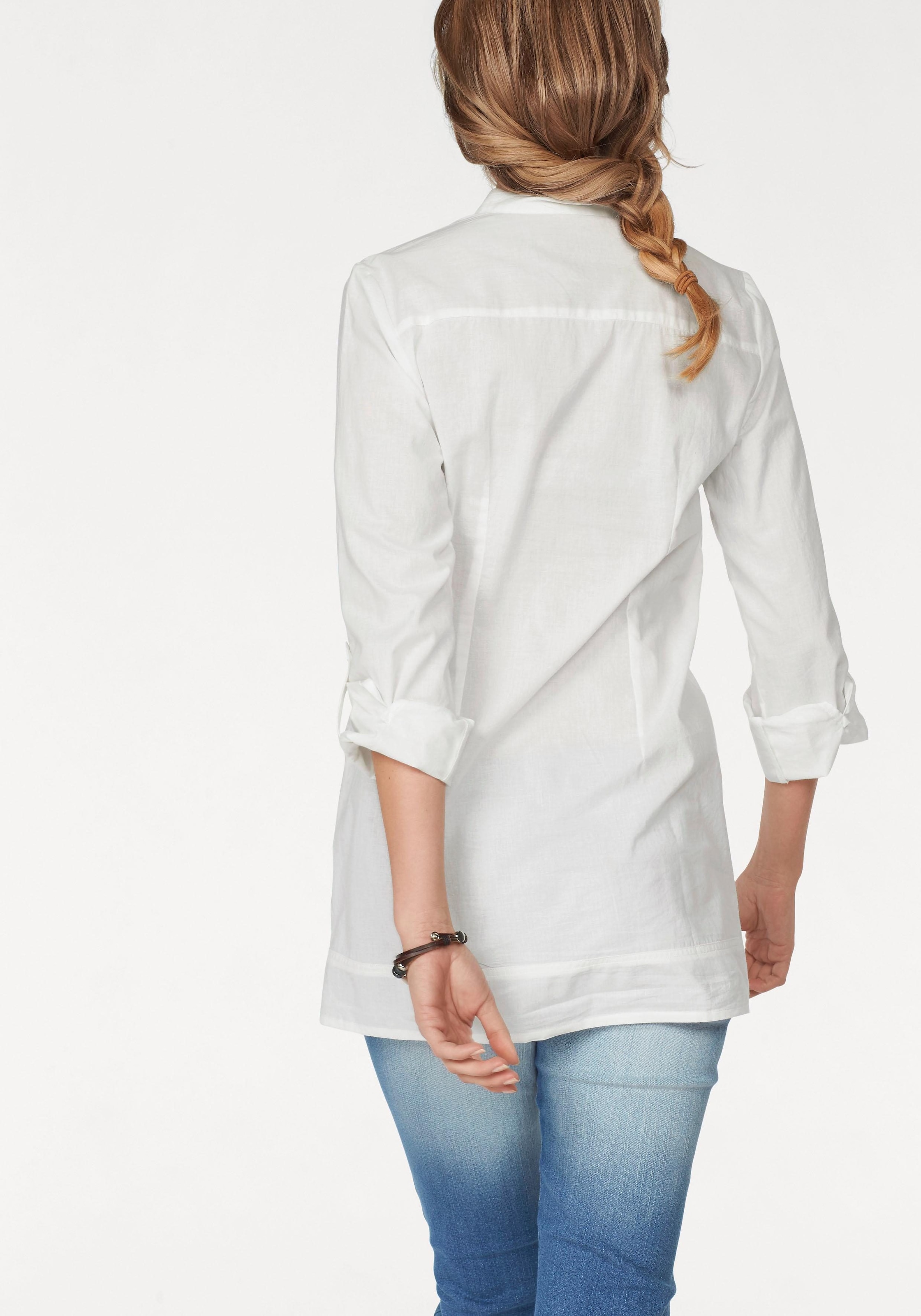 Aniston CASUAL Longbluse, mit shoppen dekorativer | online Jelmoli-Versand Biesenverarbeitung