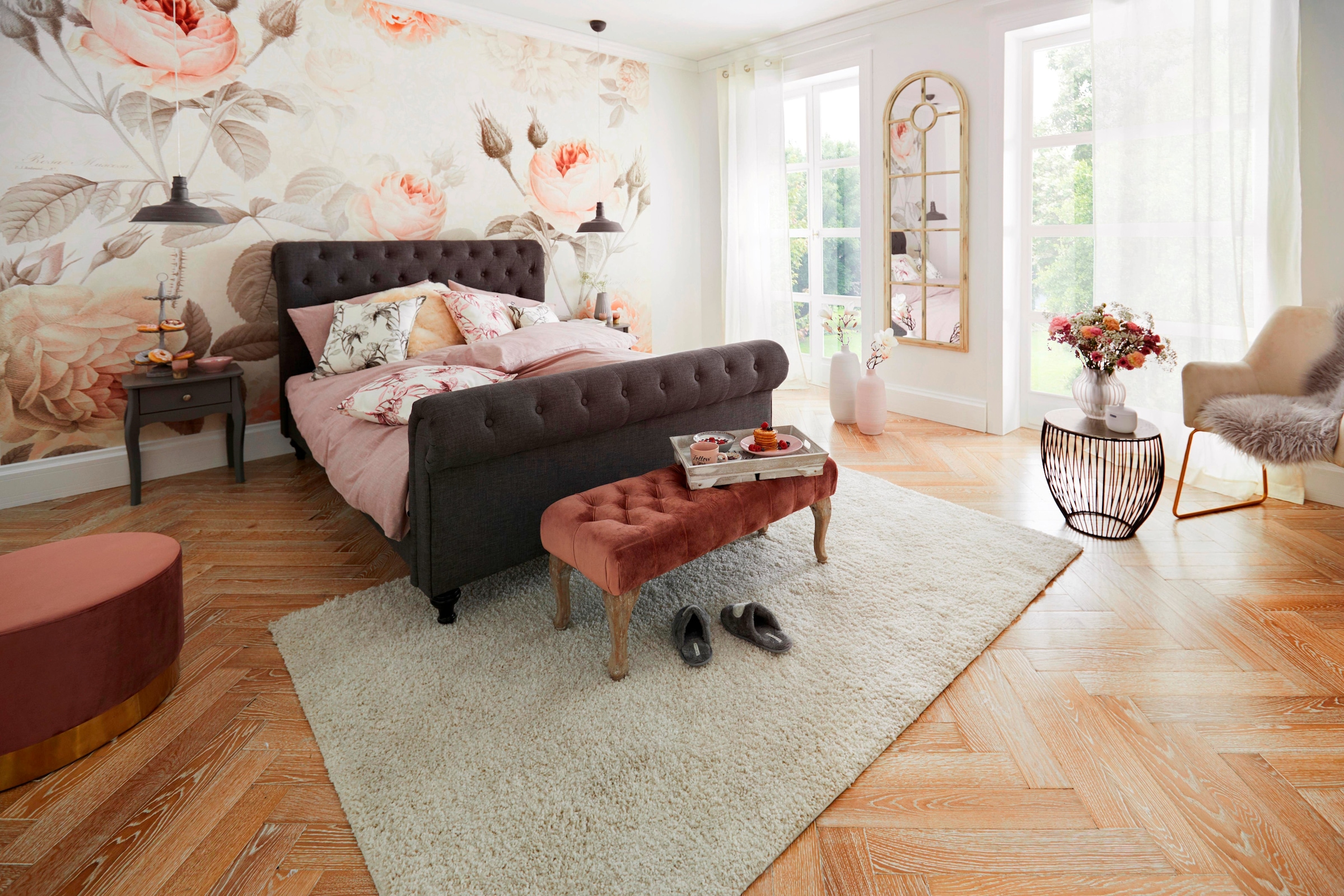 Komar Vliestapete »Vlies - La Maison - Grösse 368 x 248 cm«, bedruckt, Wohnzimmer, Schlafzimmer