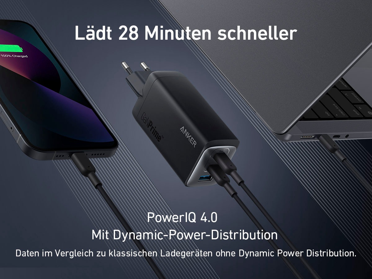 Anker Smartphone-Ladegerät »737 GaN III 3-Port«