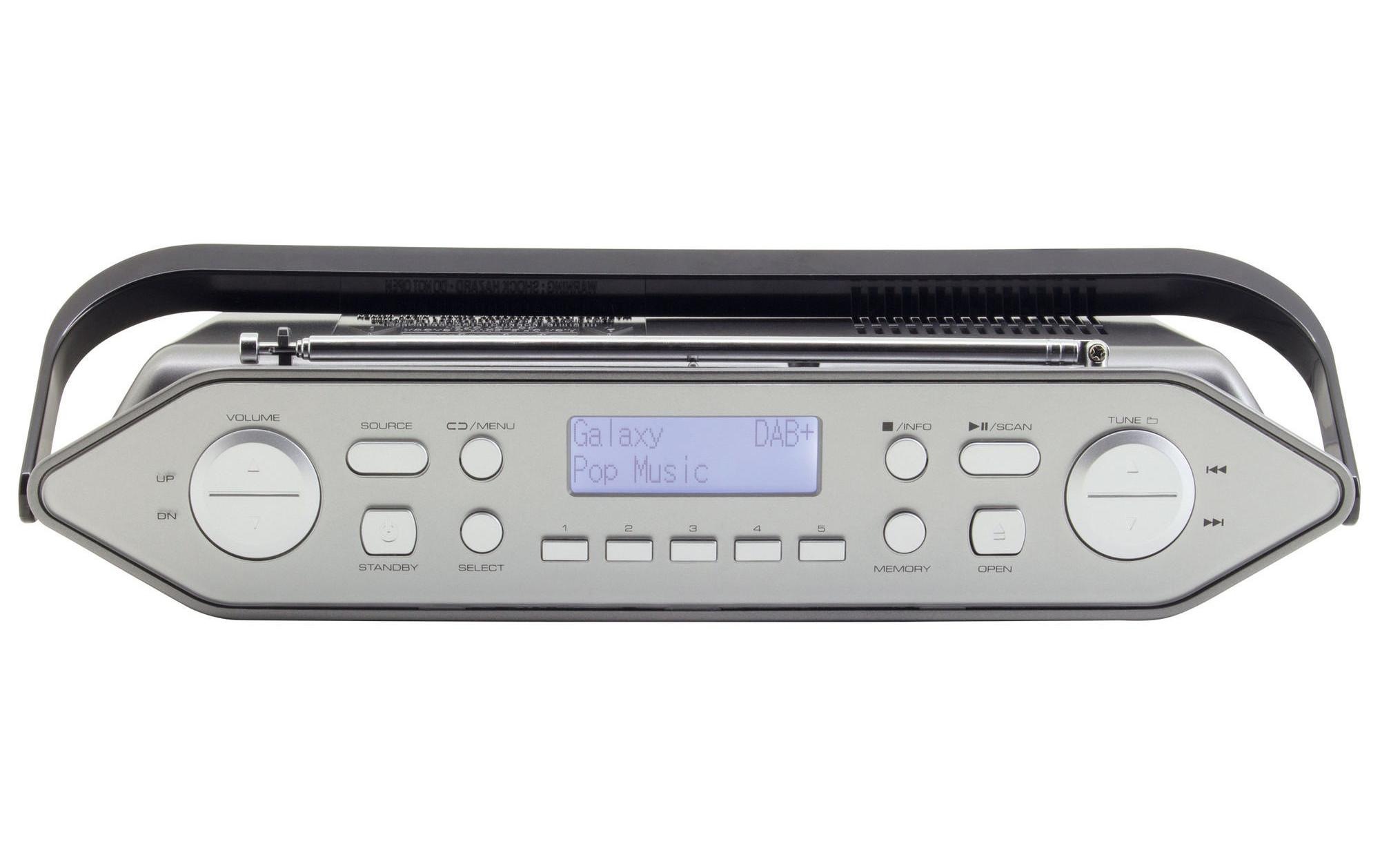 Soundmaster Digitalradio (DAB+) »RCD1770AN Schwarz Silber«, (CD Digitalradio (DAB+)-FM-Tuner)