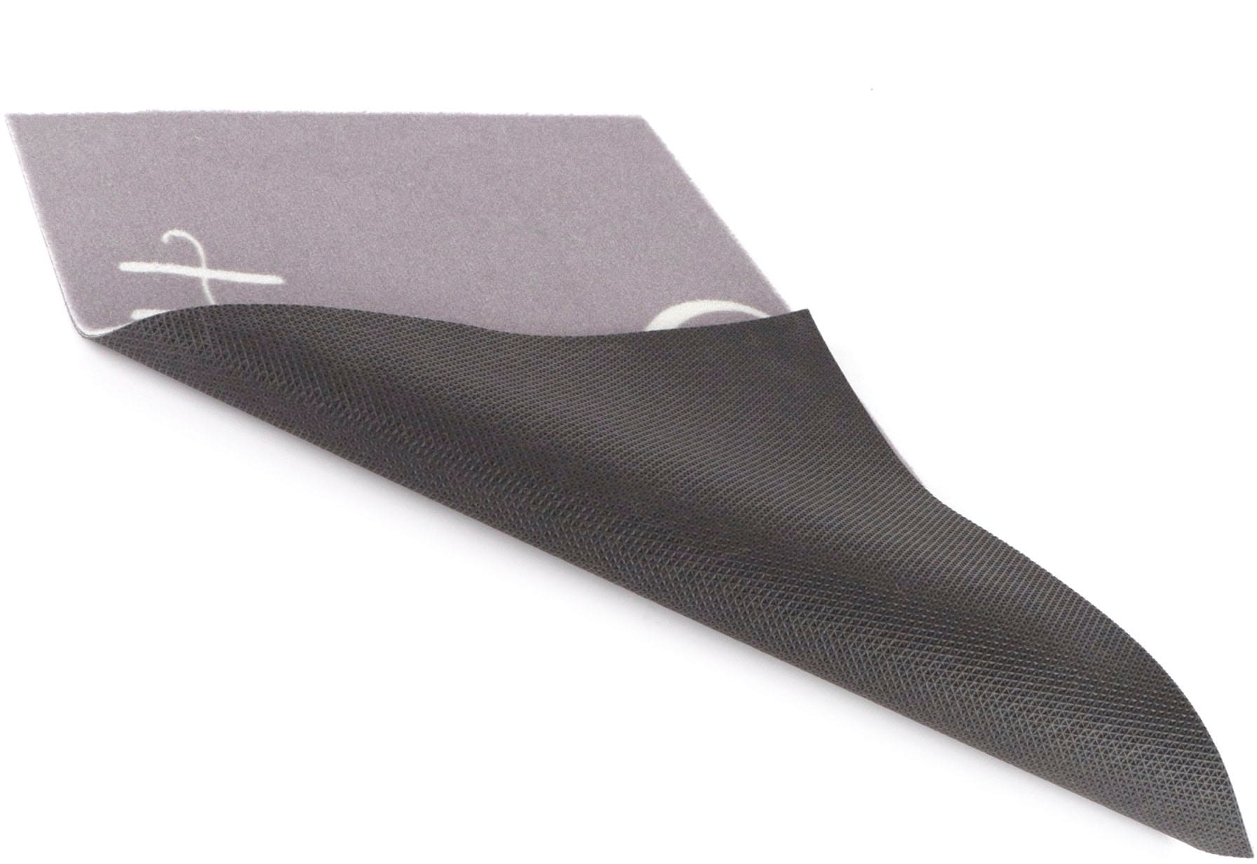 Primaflor-Ideen in Textil Fussmatte »VELVET - HOHOHO, Made in Belgium«, rechteckig, 5 mm Höhe, Schmutzfangmatte, Weihnachten, mit Spruch, waschbar, rutschhemmend