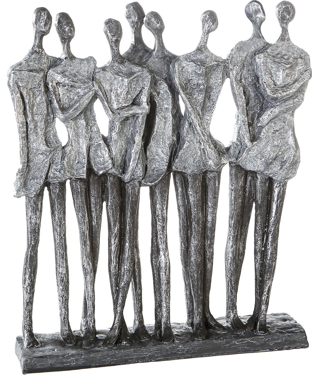 Casablanca by Gilde Dekofigur »Skulptur | Dekoobjekt, Stacking, Spruchanhänger, Höhe online Jelmoli-Versand cm, 31 bronzefarben/grau«, mit Wohnzimmer bestellen