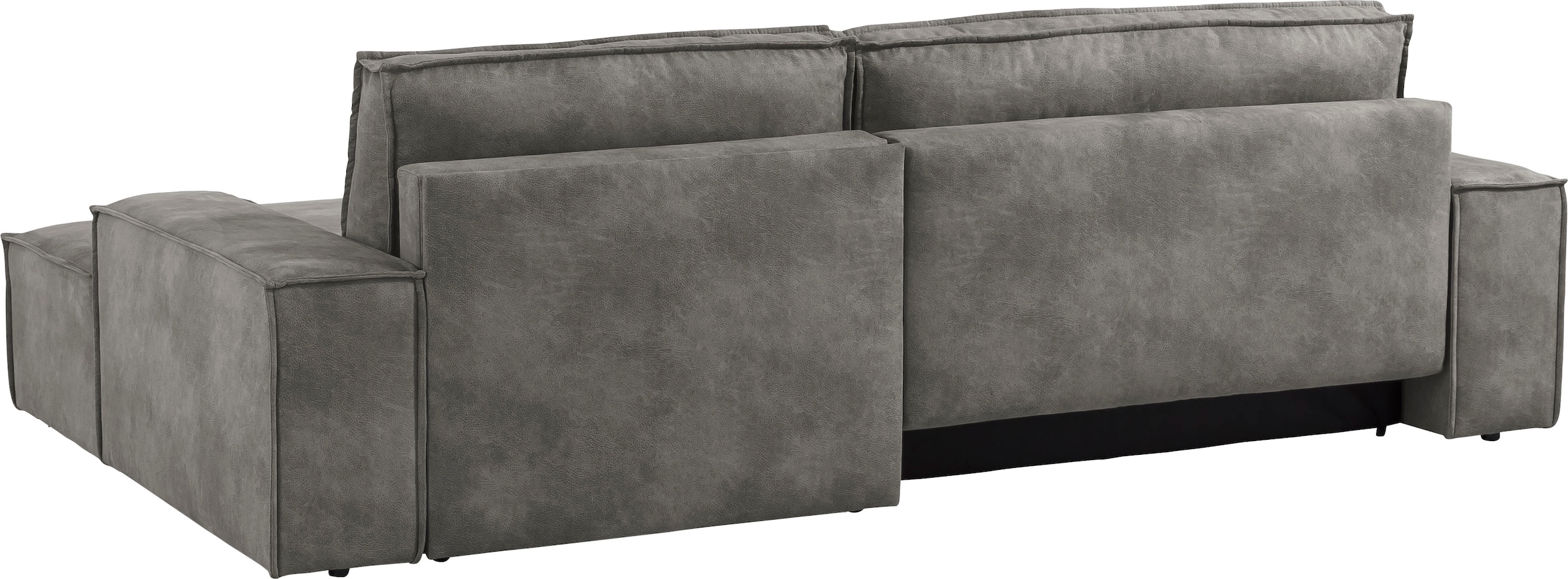 Home affaire Ecksofa SHERWOOD Schlafsofa 267 cm, L-Form, Schlaffunktion mit Bettkasten (210x136 cm), Cord, Vintage, Samtvelours