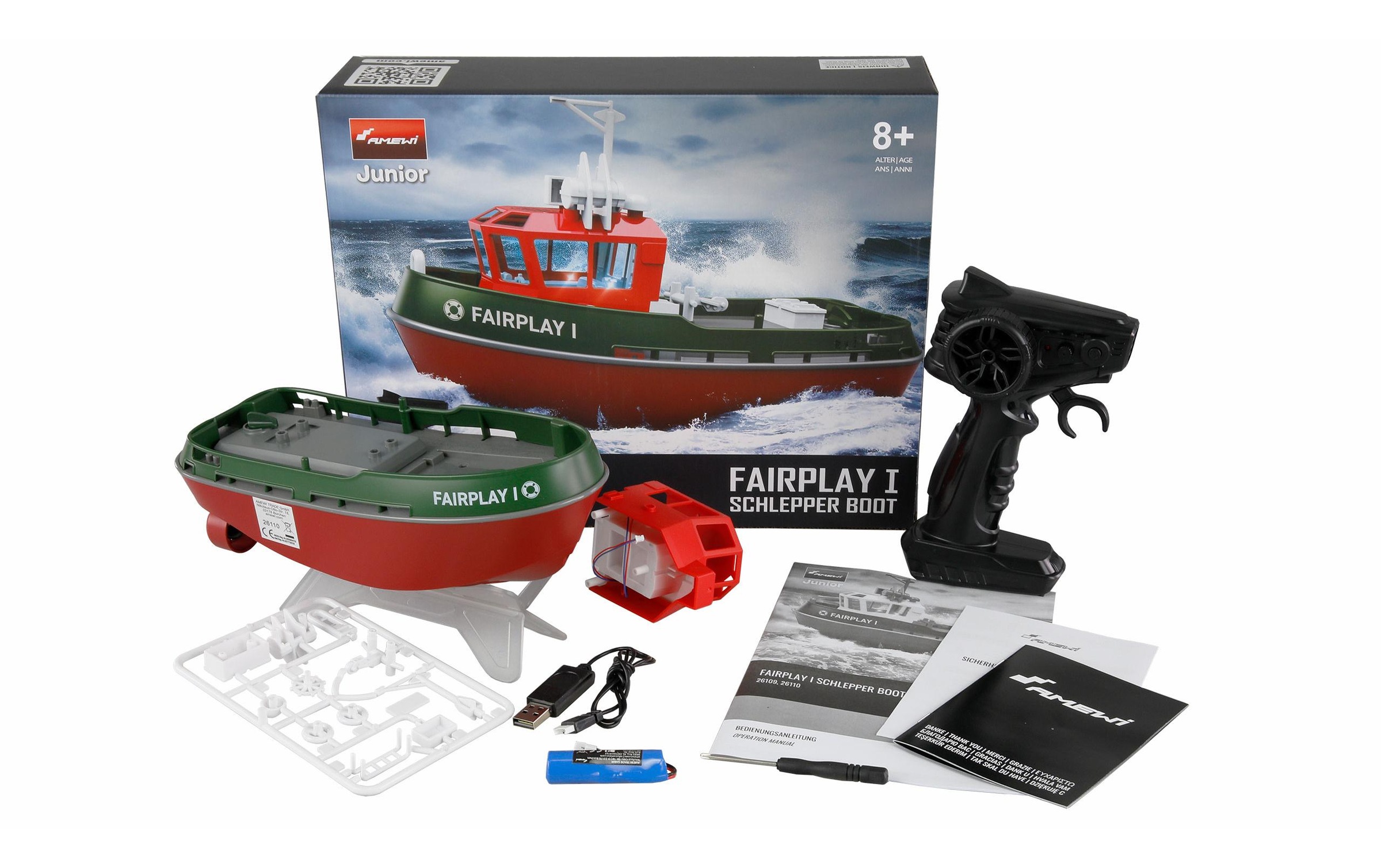 Amewi RC-Boot »Fairplay I Schlepper Grün, RTR,«