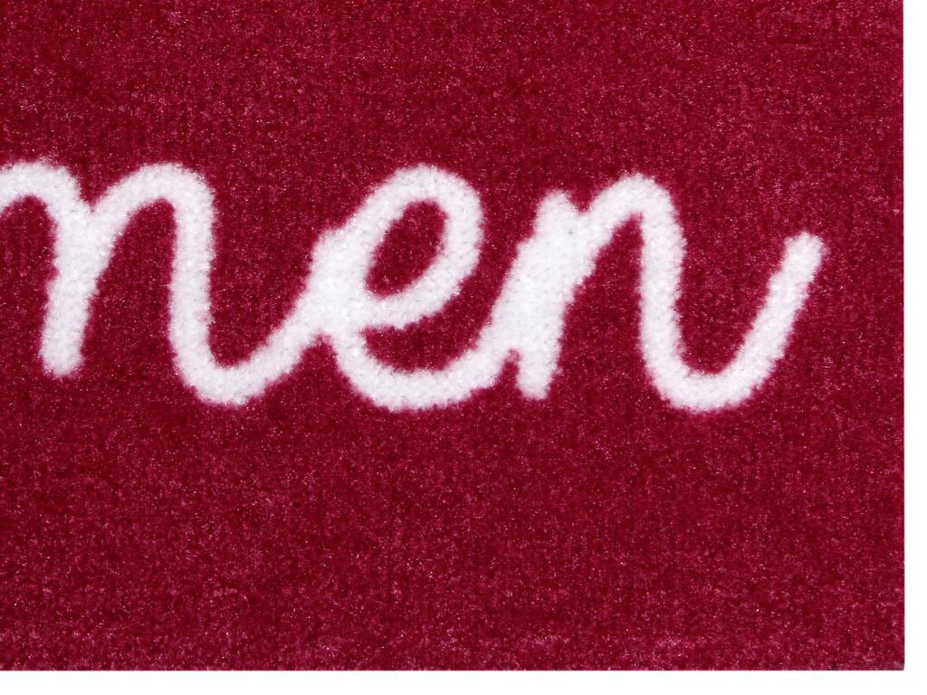 HANSE Home Fussmatte »Willkommen Herz, Türmatte«, rechteckig, 7 mm Höhe, Herz Motiv, mit Spruch, Schrift, Robust, Rutschhemend, Waschbar