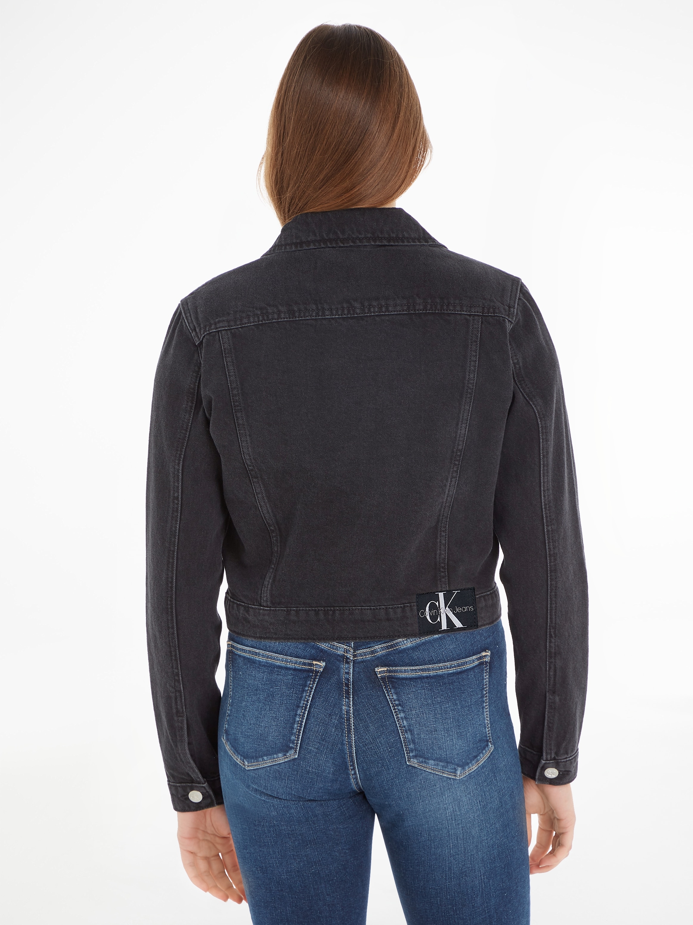 Calvin Klein Jeans Jeansjacke »CROPPED 90S JACKET«, mit Logoprägung