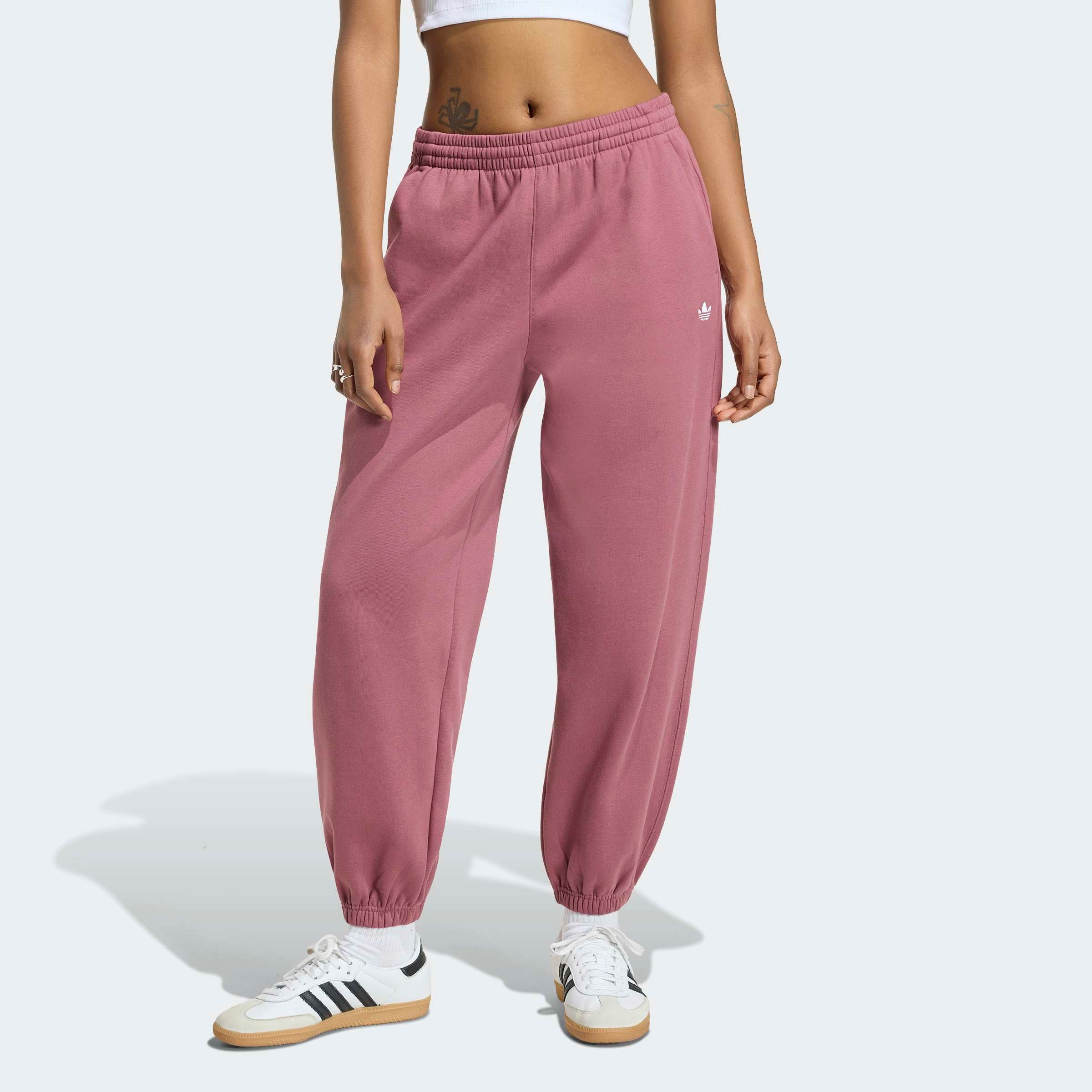 adidas Originals Sporthose "ESSENTIALS, LOCKERE PASSFORM" mit Gummizug, für Erwachsene, aus Baumwolle, normale Weite
