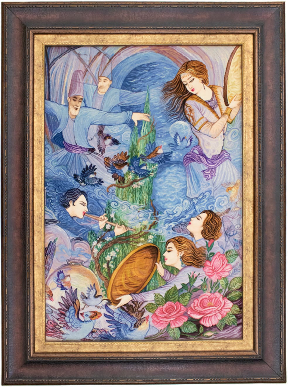 Wandteppich »Bild-Teppich Figurativ 103 x 70 cm«, rechteckig, 7 mm Höhe, Unikat mit...