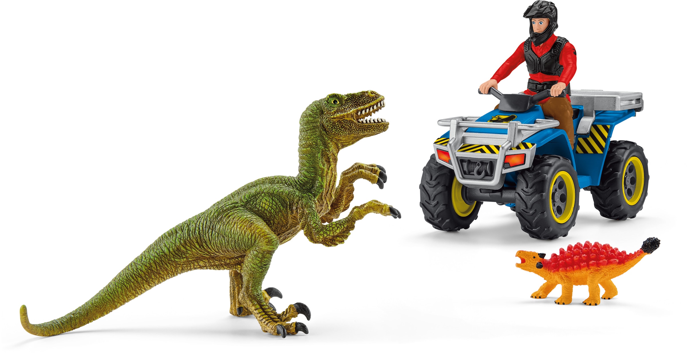 ✵ Schleich® Spielzeug-Quad »DINOSAURS, Flucht auf Quad vor Velociraptor  (41466)«, (Set), Made in Europe online bestellen
